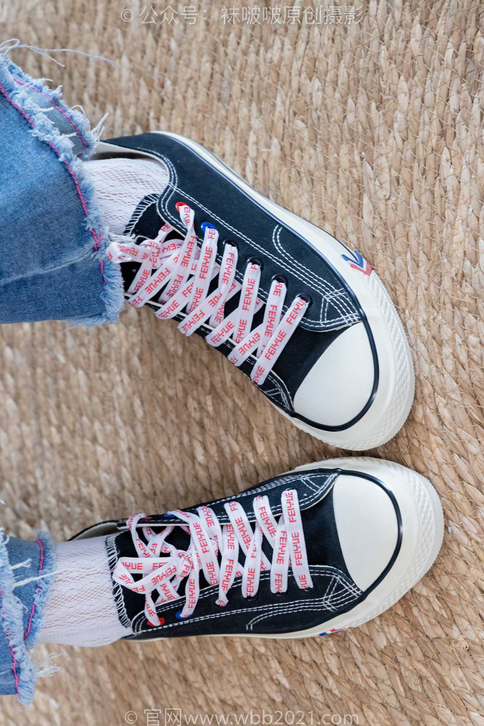 图片[75]-[BoBoSocks袜啵啵]NO.372 甜甜圈-板鞋、白色蕾丝袜、可拆卸牛仔裤、裤里丝[140P] – 速更版-美库