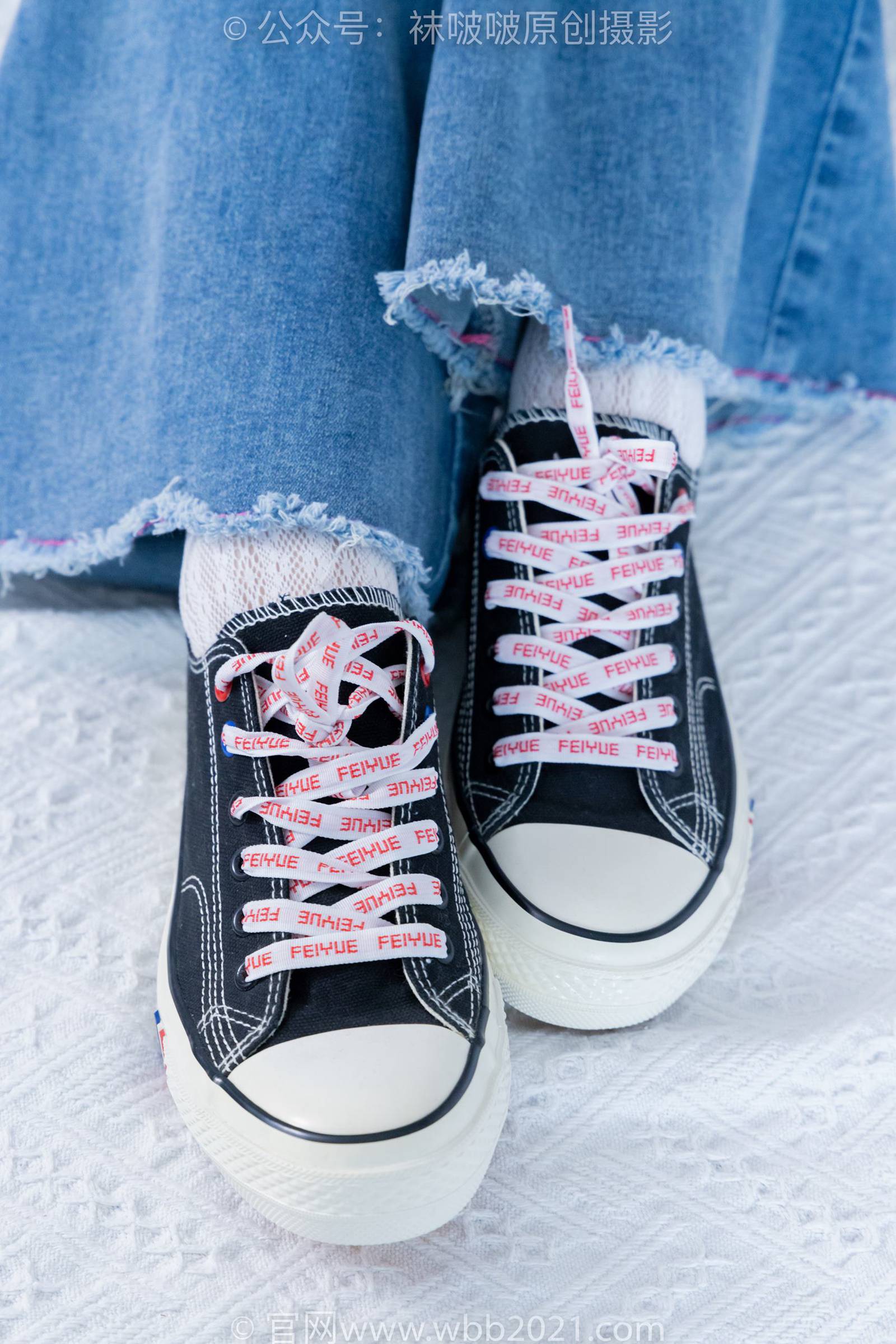 图片[84]-[BoBoSocks袜啵啵]NO.372 甜甜圈-板鞋、白色蕾丝袜、可拆卸牛仔裤、裤里丝[140P] – 速更版-美库