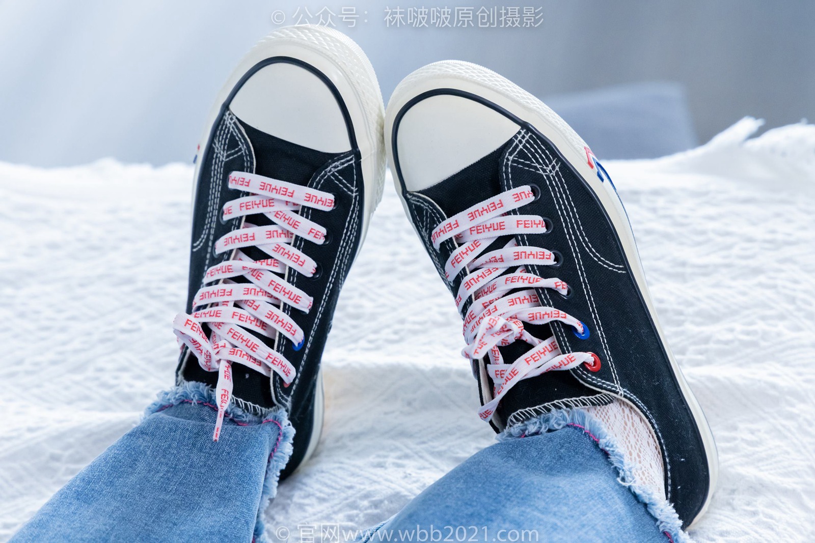 图片[87]-[BoBoSocks袜啵啵]NO.372 甜甜圈-板鞋、白色蕾丝袜、可拆卸牛仔裤、裤里丝[140P] – 速更版-美库