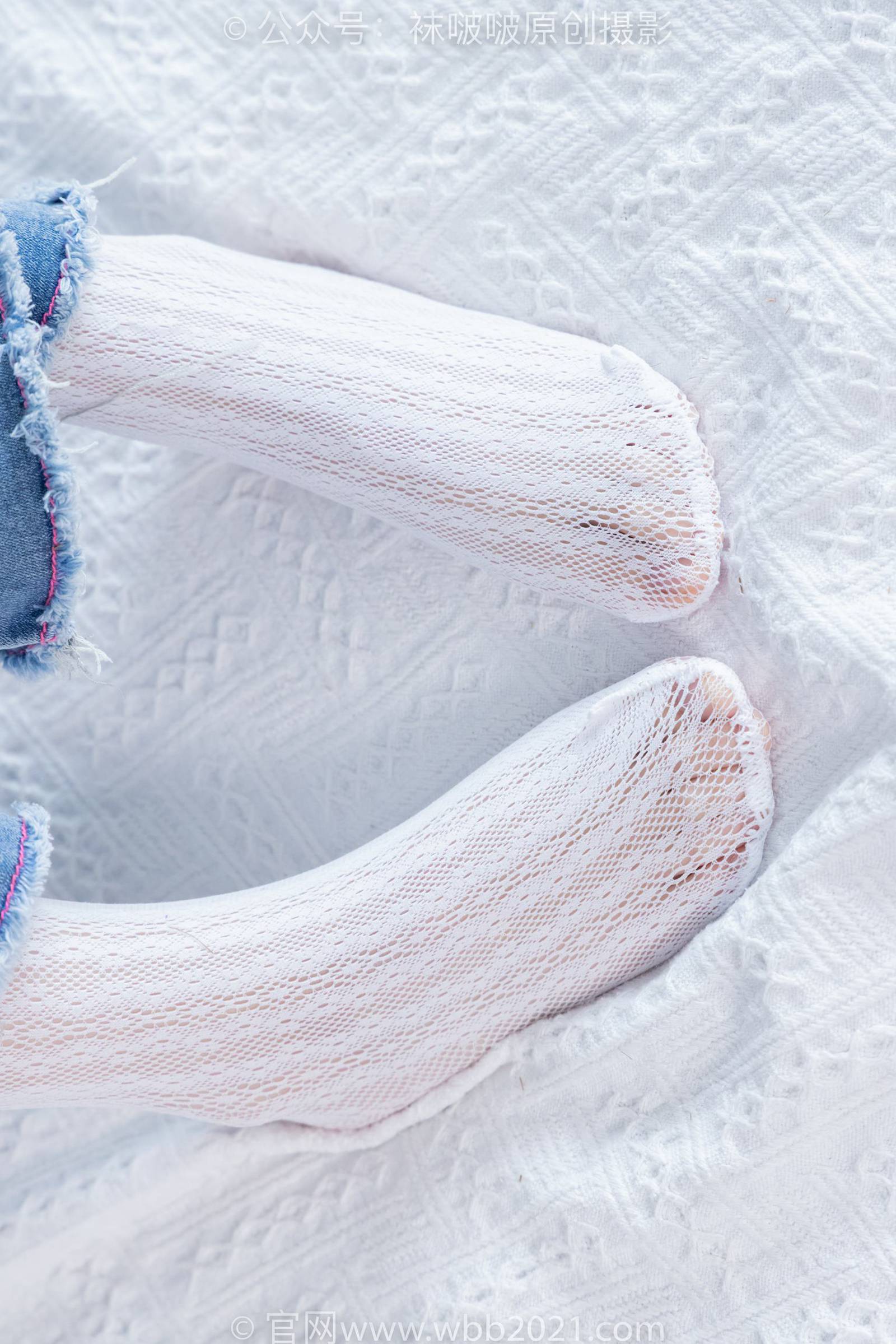 图片[104]-[BoBoSocks袜啵啵]NO.372 甜甜圈-板鞋、白色蕾丝袜、可拆卸牛仔裤、裤里丝[140P] – 速更版-美库