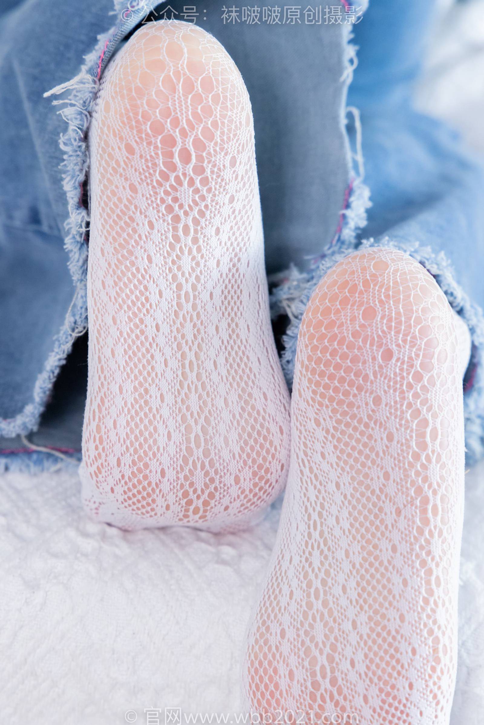 图片[119]-[BoBoSocks袜啵啵]NO.372 甜甜圈-板鞋、白色蕾丝袜、可拆卸牛仔裤、裤里丝[140P] – 速更版-美库