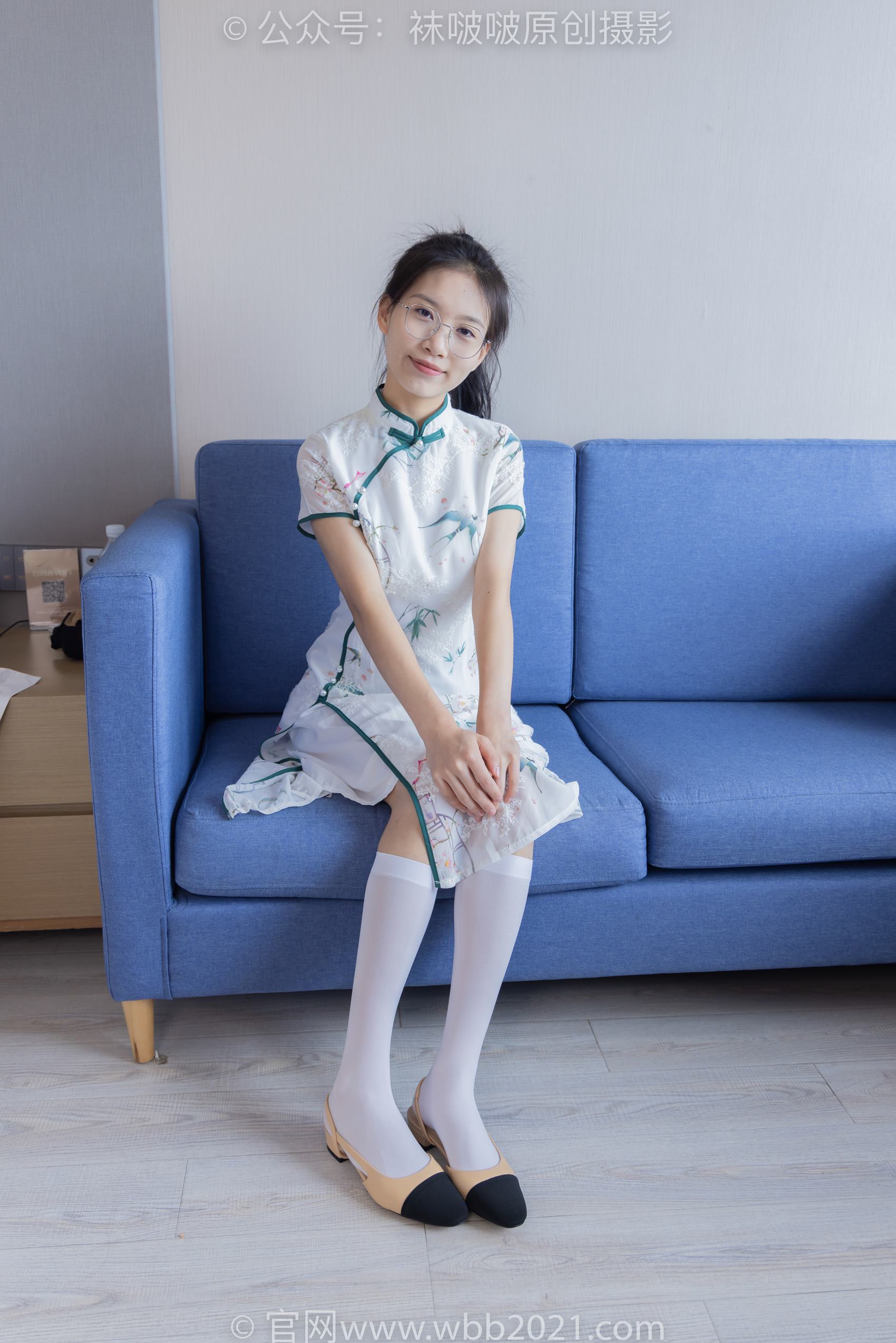 图片[11]-[BoBoSocks袜啵啵]NO.371 芝士-平底鞋、高跟凉鞋、厚白丝小腿袜、短白丝[140P] – 速更版-美库