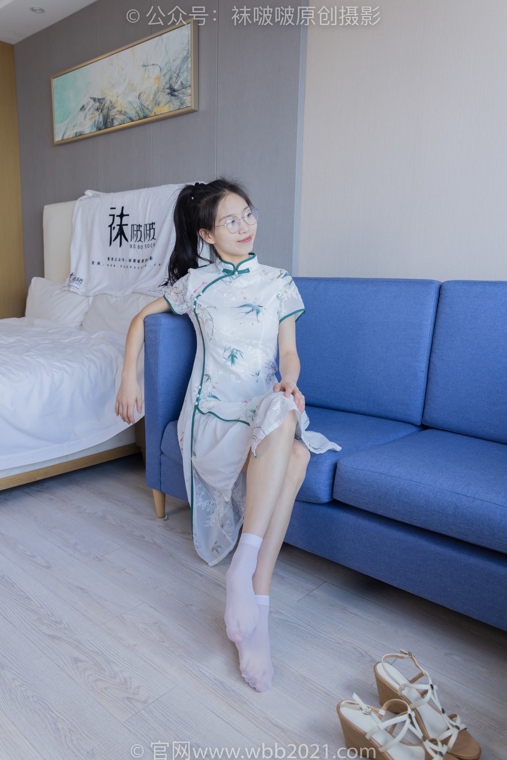 图片[87]-[BoBoSocks袜啵啵]NO.371 芝士-平底鞋、高跟凉鞋、厚白丝小腿袜、短白丝[140P] – 速更版-美库