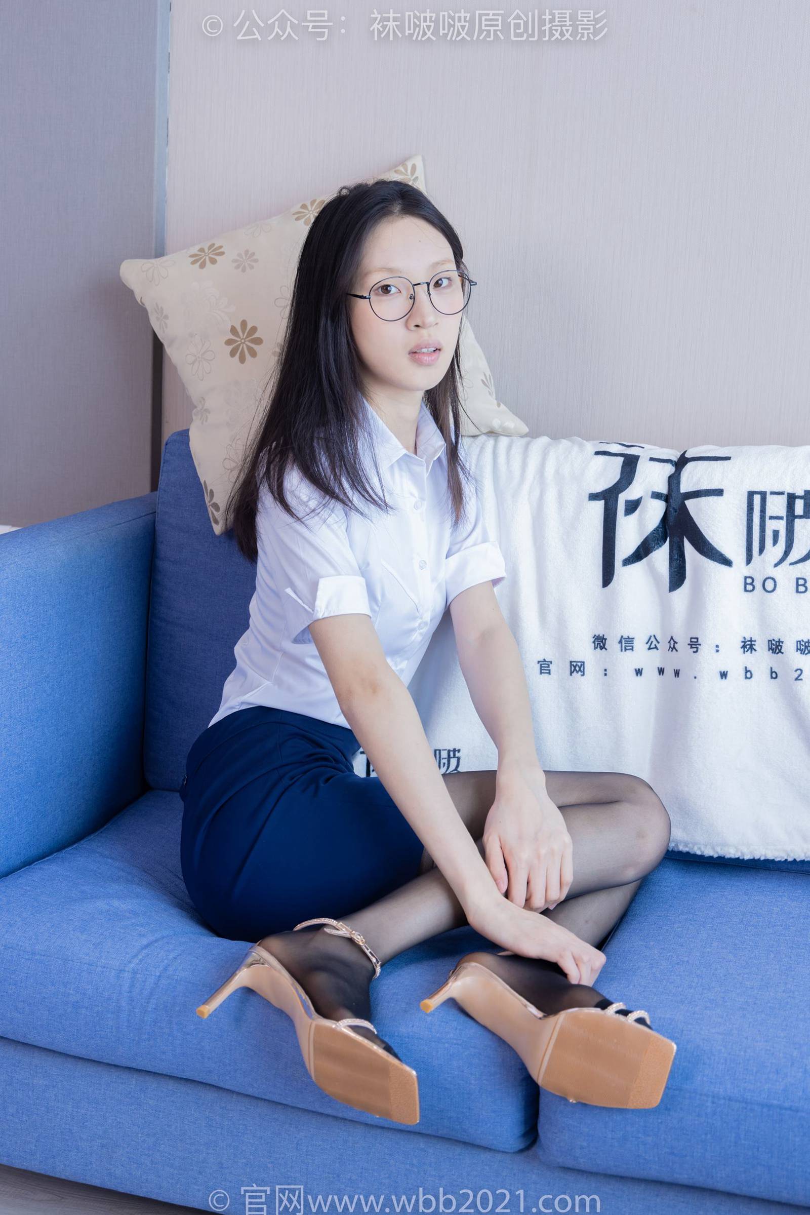 图片[40]-[BoBoSocks袜啵啵]NO.373 雪糕-高跟凉鞋、黑丝（脚尖加固款）、ol制服[160P] – 速更版-美库