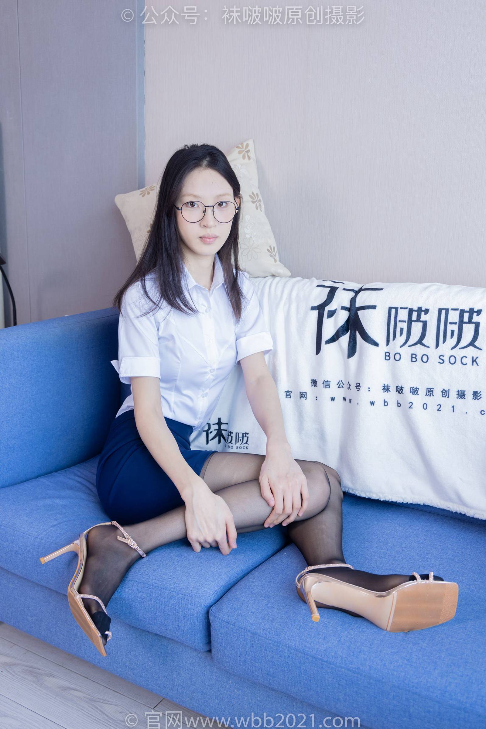 图片[48]-[BoBoSocks袜啵啵]NO.373 雪糕-高跟凉鞋、黑丝（脚尖加固款）、ol制服[160P] – 速更版-美库