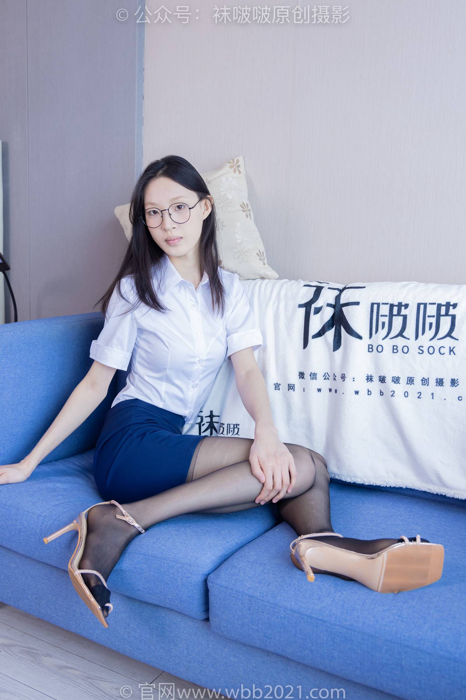 图片[50]-[BoBoSocks袜啵啵]NO.373 雪糕-高跟凉鞋、黑丝（脚尖加固款）、ol制服[160P] – 速更版-美库