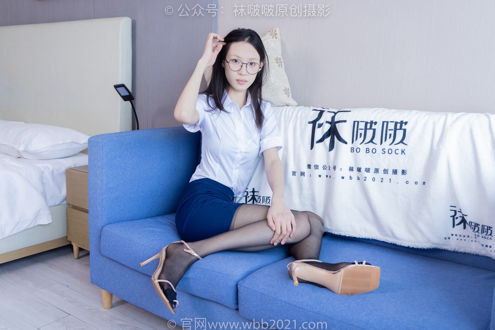 图片[52]-[BoBoSocks袜啵啵]NO.373 雪糕-高跟凉鞋、黑丝（脚尖加固款）、ol制服[160P] – 速更版-美库