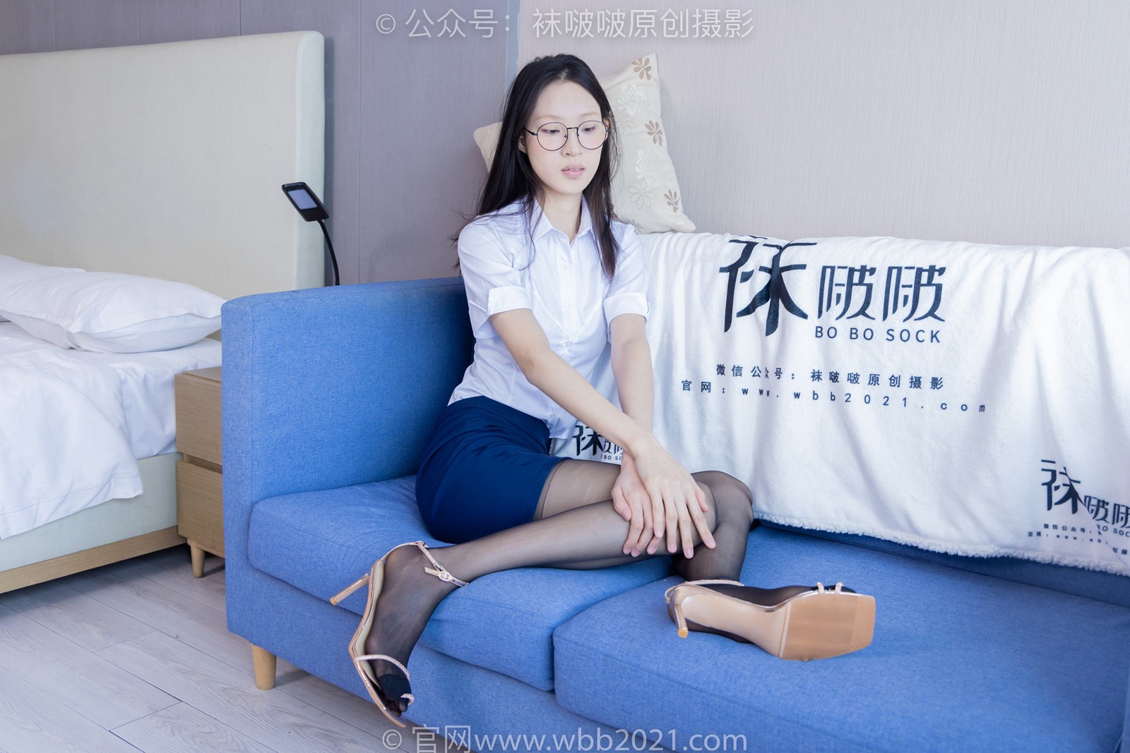 图片[53]-[BoBoSocks袜啵啵]NO.373 雪糕-高跟凉鞋、黑丝（脚尖加固款）、ol制服[160P] – 速更版-美库