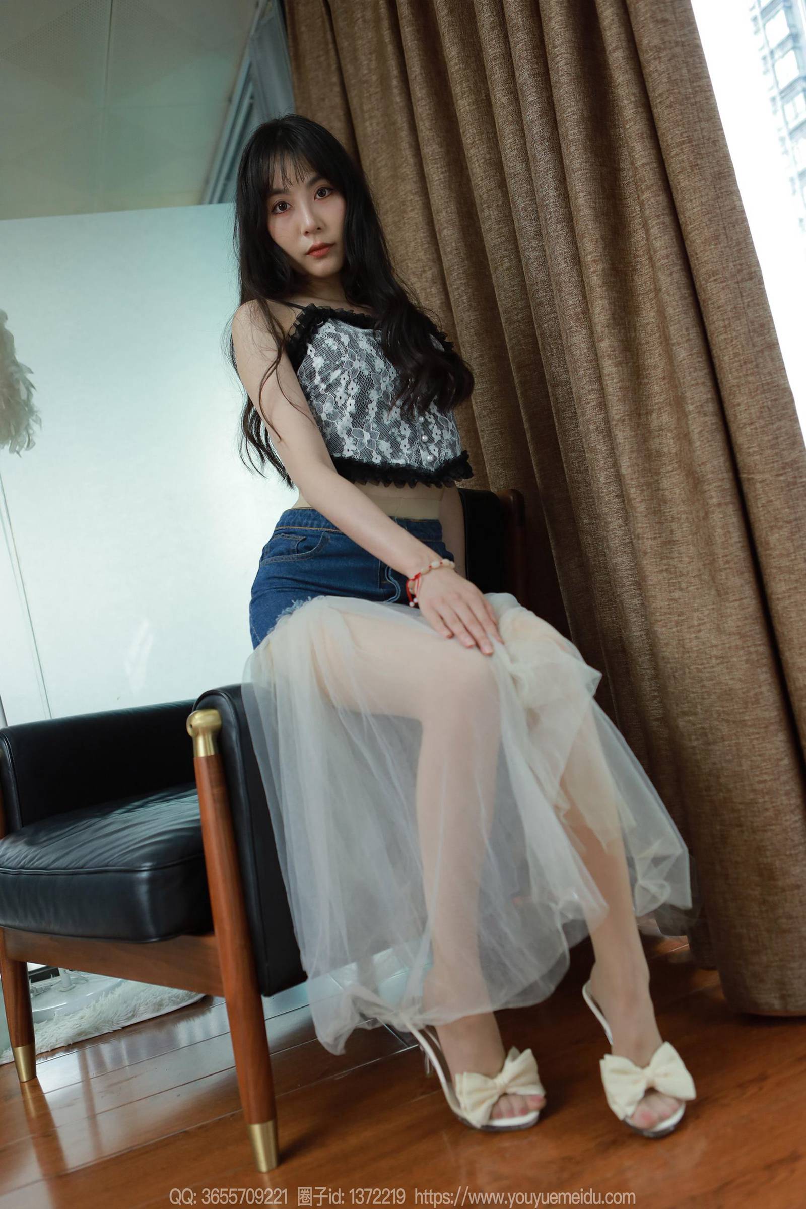 图片[76]-[IESS异思趣向] 2024.04.28 丝享家1727：团团《长腿白纱》[86P] – 速更版-美库