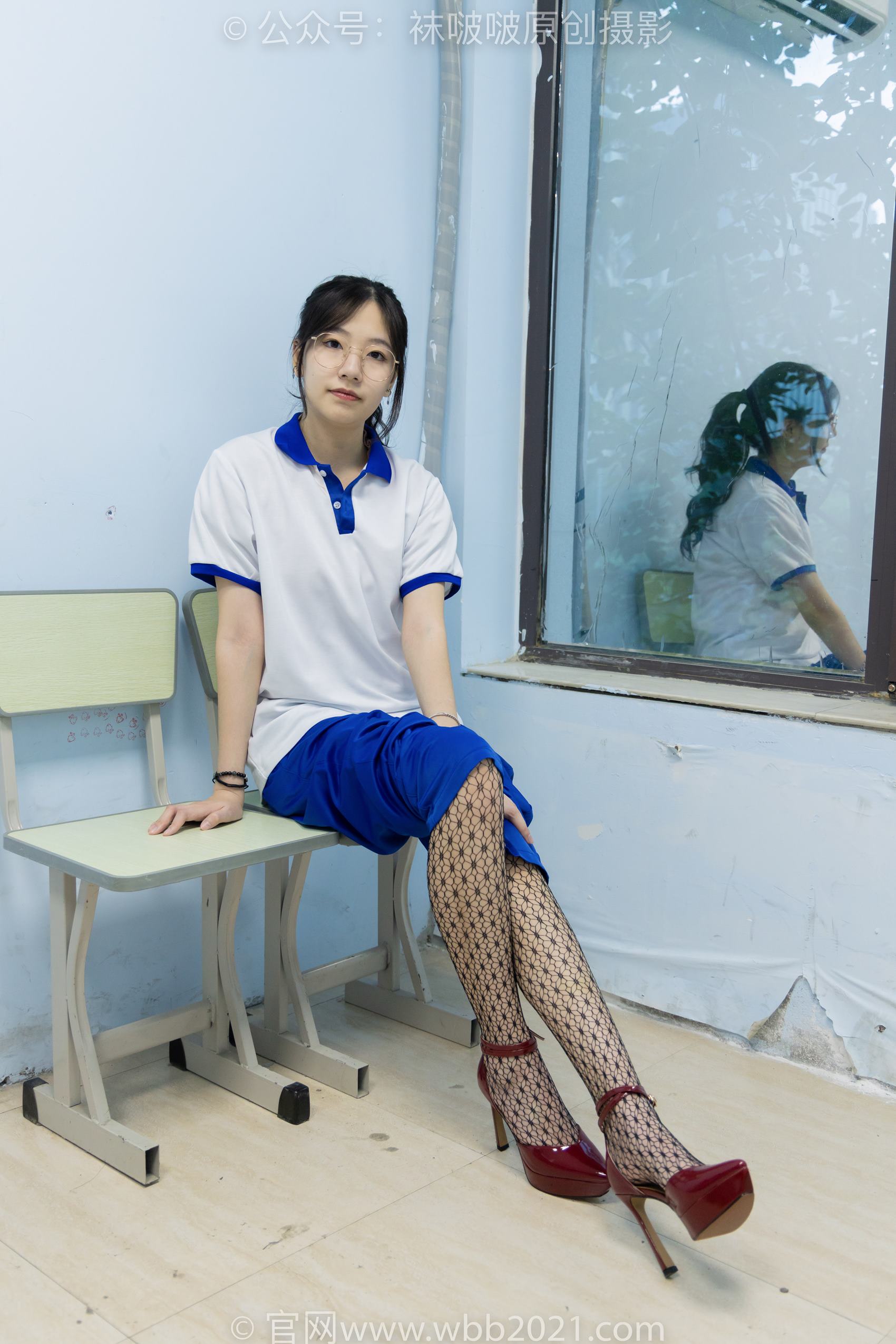 图片[34]-[BoBoSocks袜啵啵]NO.375 小甜豆-高跟鞋、黑色蕾丝网袜、校服裤里丝[159P] – 速更版-美库