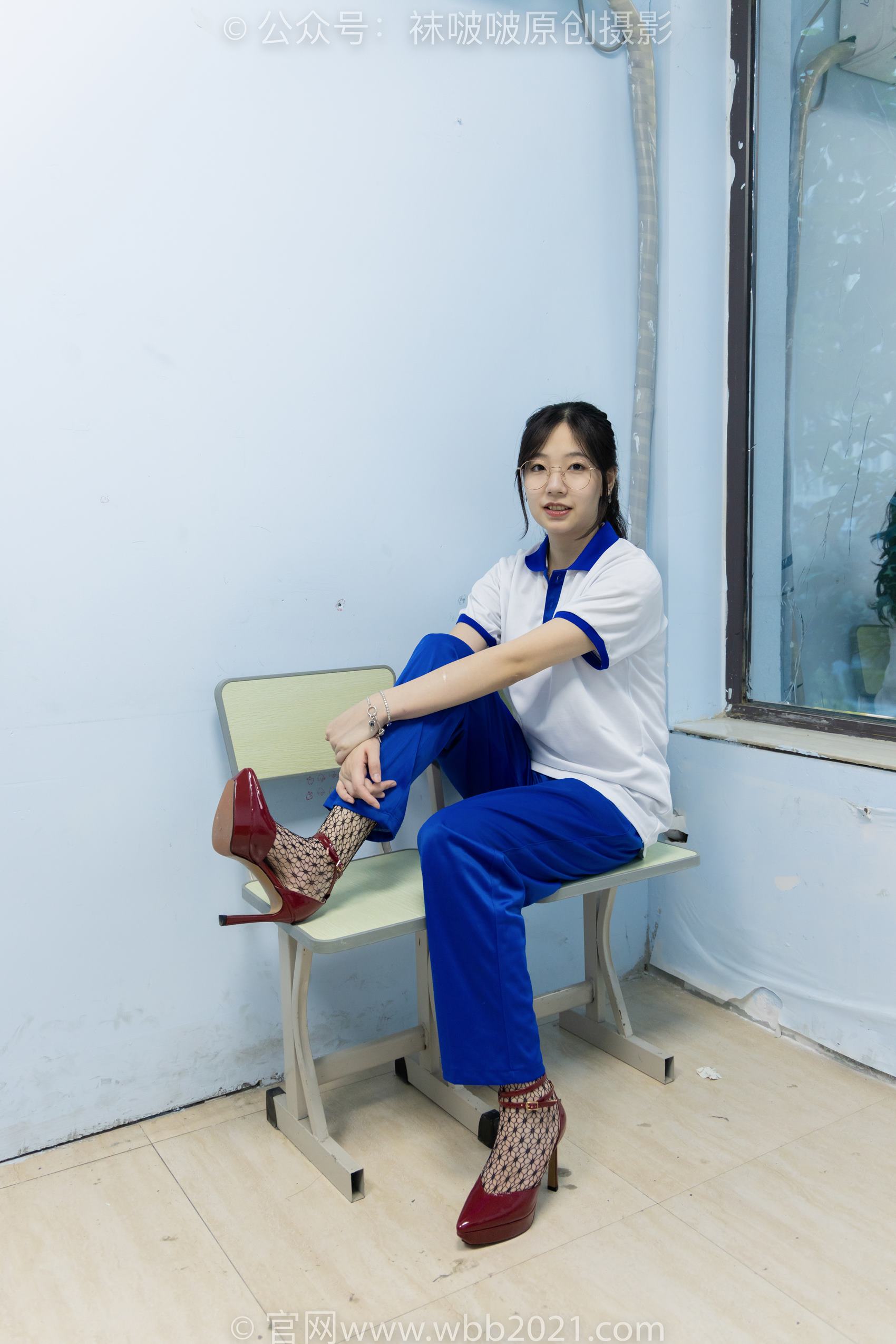 图片[40]-[BoBoSocks袜啵啵]NO.375 小甜豆-高跟鞋、黑色蕾丝网袜、校服裤里丝[159P] – 速更版-美库