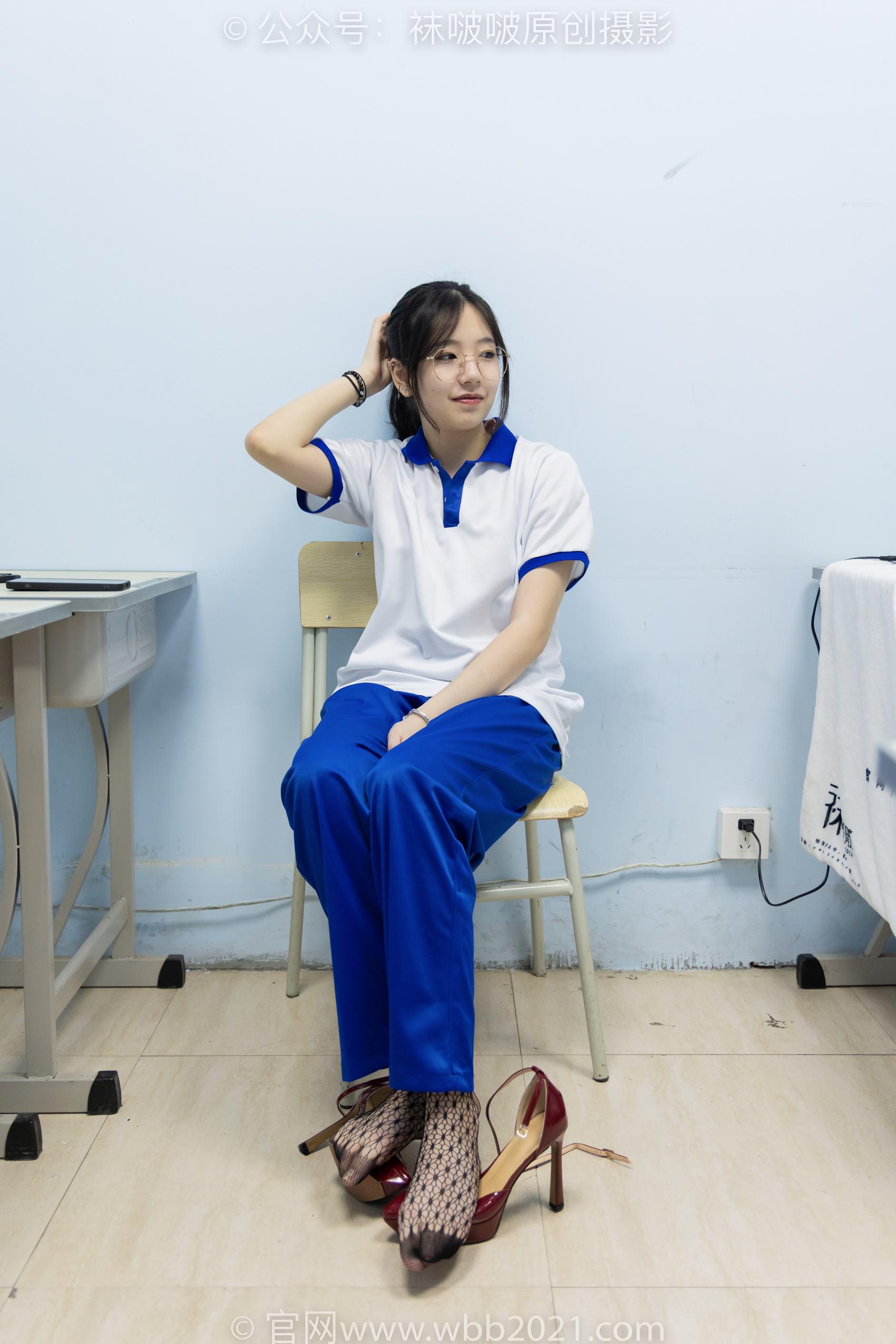 图片[74]-[BoBoSocks袜啵啵]NO.375 小甜豆-高跟鞋、黑色蕾丝网袜、校服裤里丝[159P] – 速更版-美库