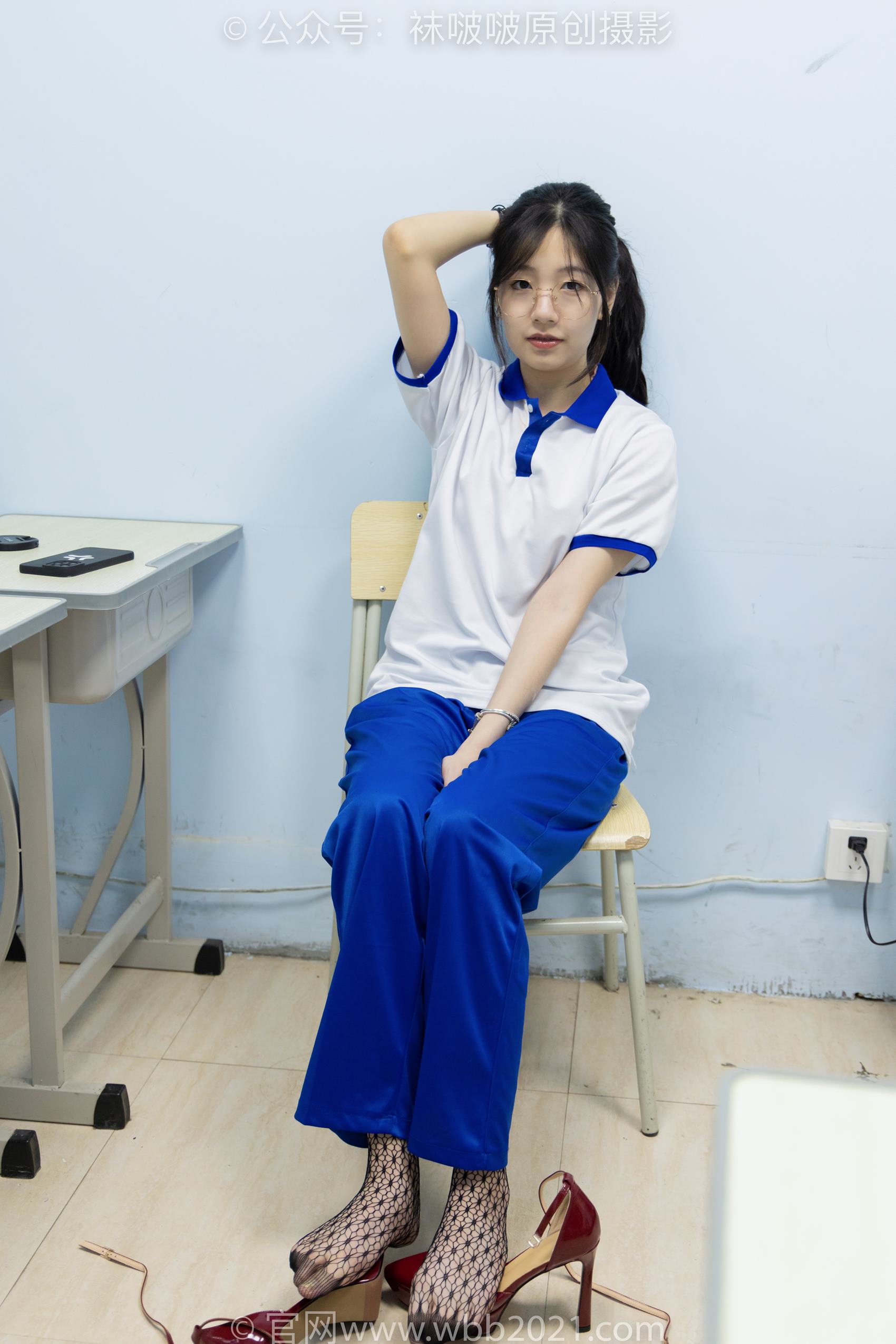 图片[81]-[BoBoSocks袜啵啵]NO.375 小甜豆-高跟鞋、黑色蕾丝网袜、校服裤里丝[159P] – 速更版-美库
