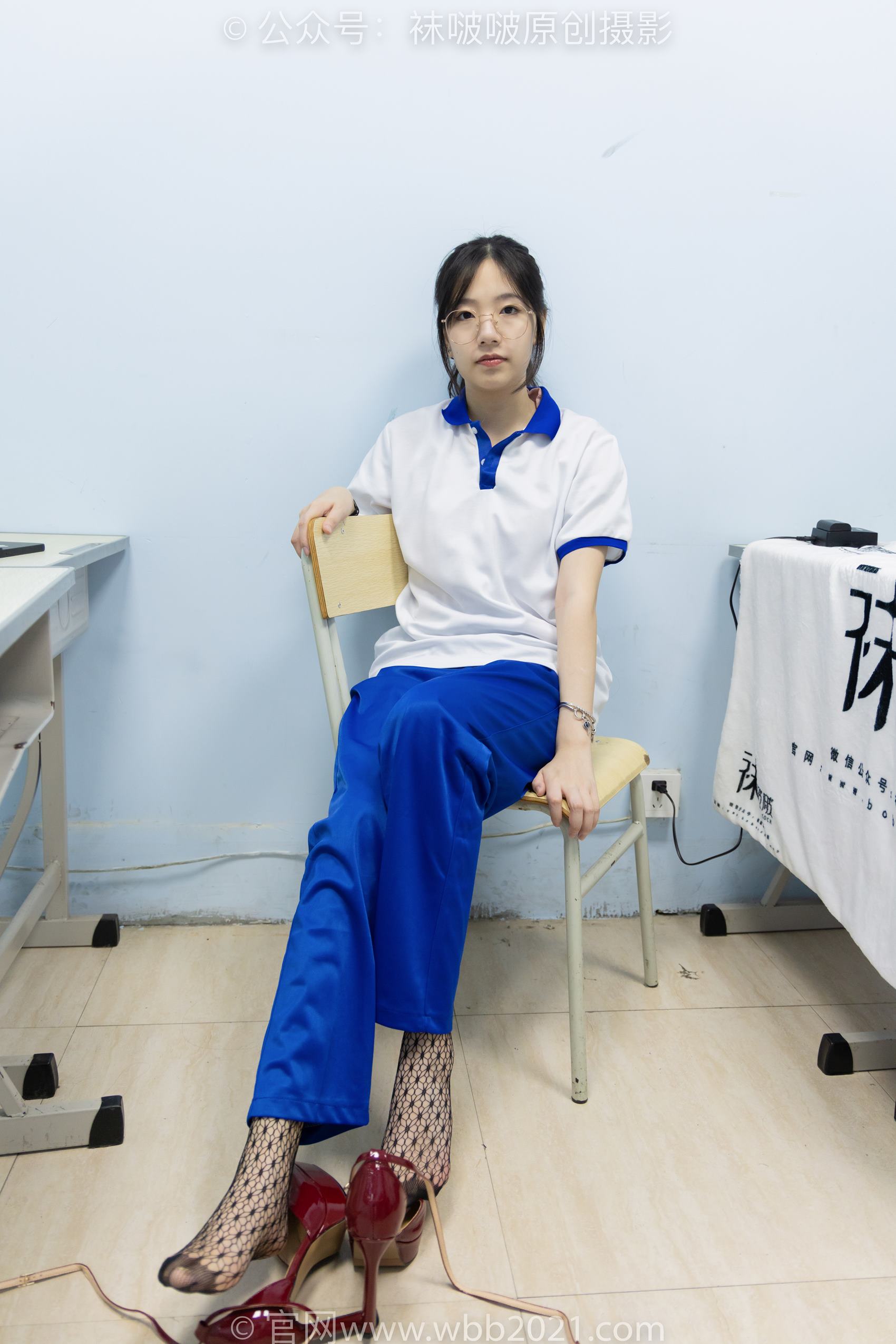 图片[104]-[BoBoSocks袜啵啵]NO.375 小甜豆-高跟鞋、黑色蕾丝网袜、校服裤里丝[159P] – 速更版-美库