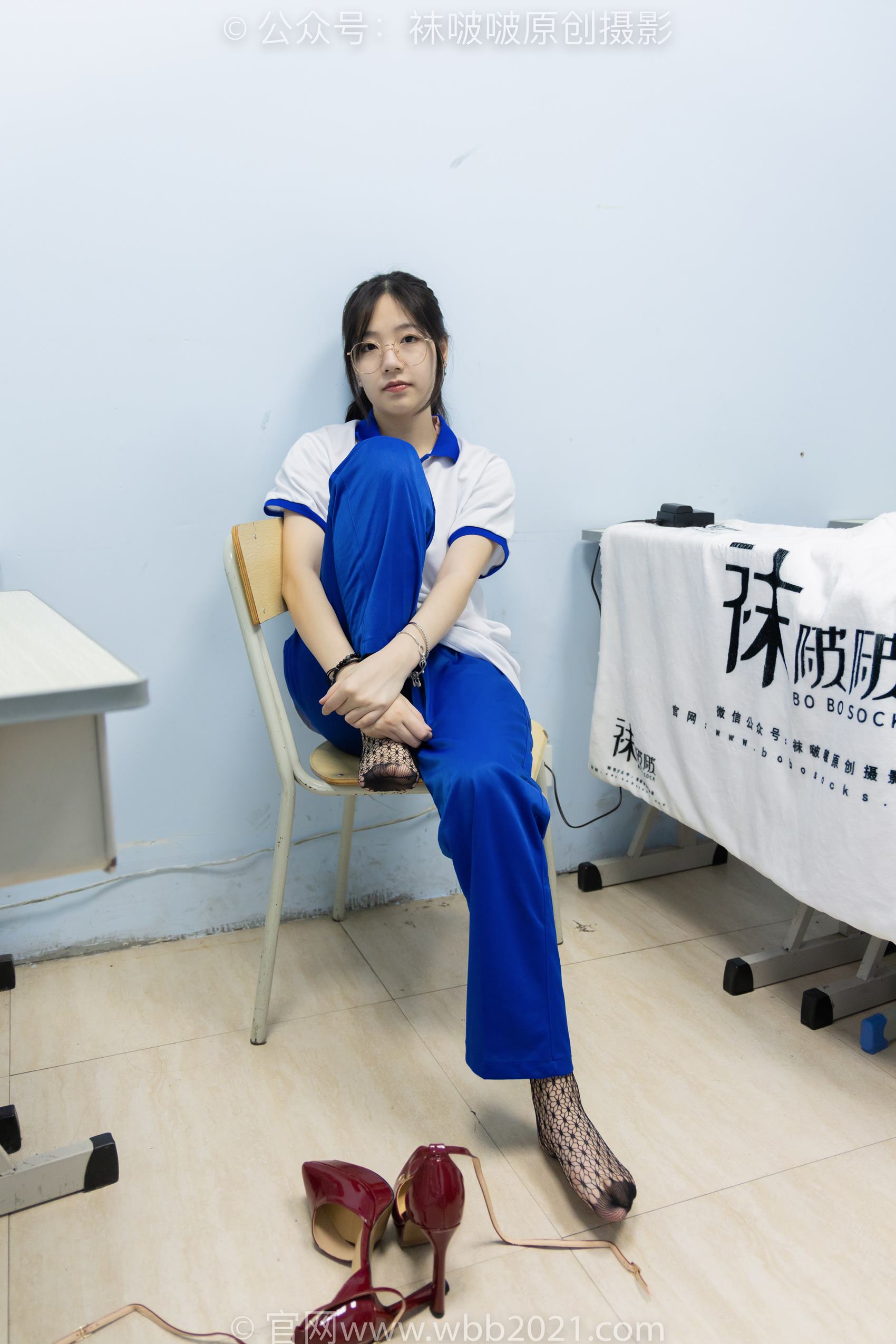 图片[107]-[BoBoSocks袜啵啵]NO.375 小甜豆-高跟鞋、黑色蕾丝网袜、校服裤里丝[159P] – 速更版-美库