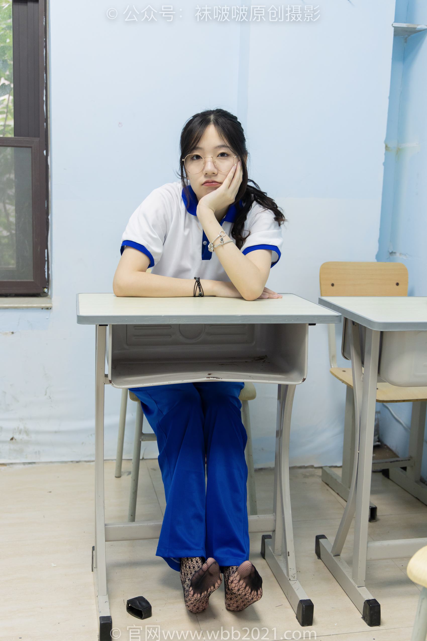 图片[133]-[BoBoSocks袜啵啵]NO.375 小甜豆-高跟鞋、黑色蕾丝网袜、校服裤里丝[159P] – 速更版-美库