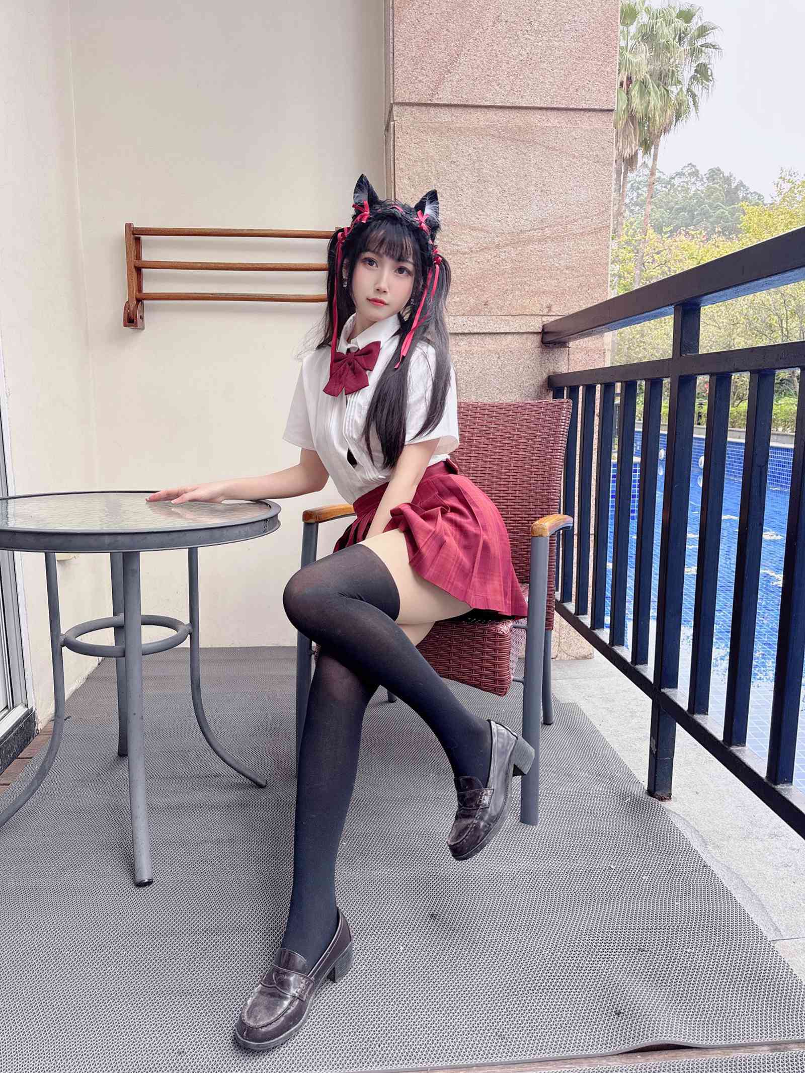 图片[11]-不呆猫  – 温泉双马尾JK[21P] – 速更版-美库