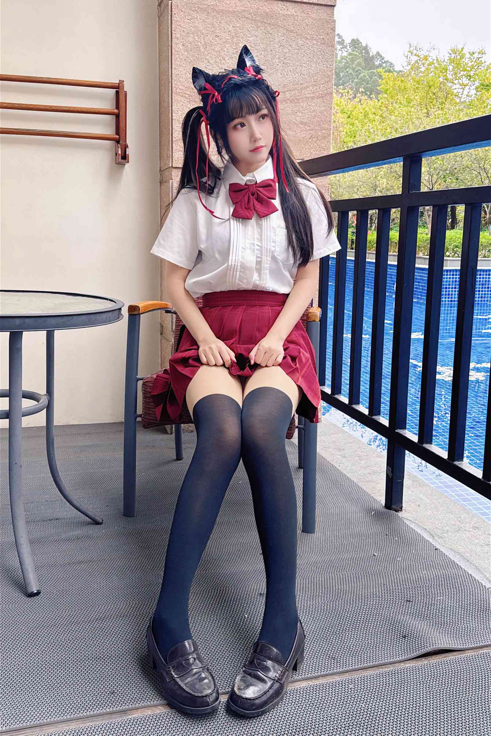 图片[12]-不呆猫  – 温泉双马尾JK[21P] – 速更版-美库