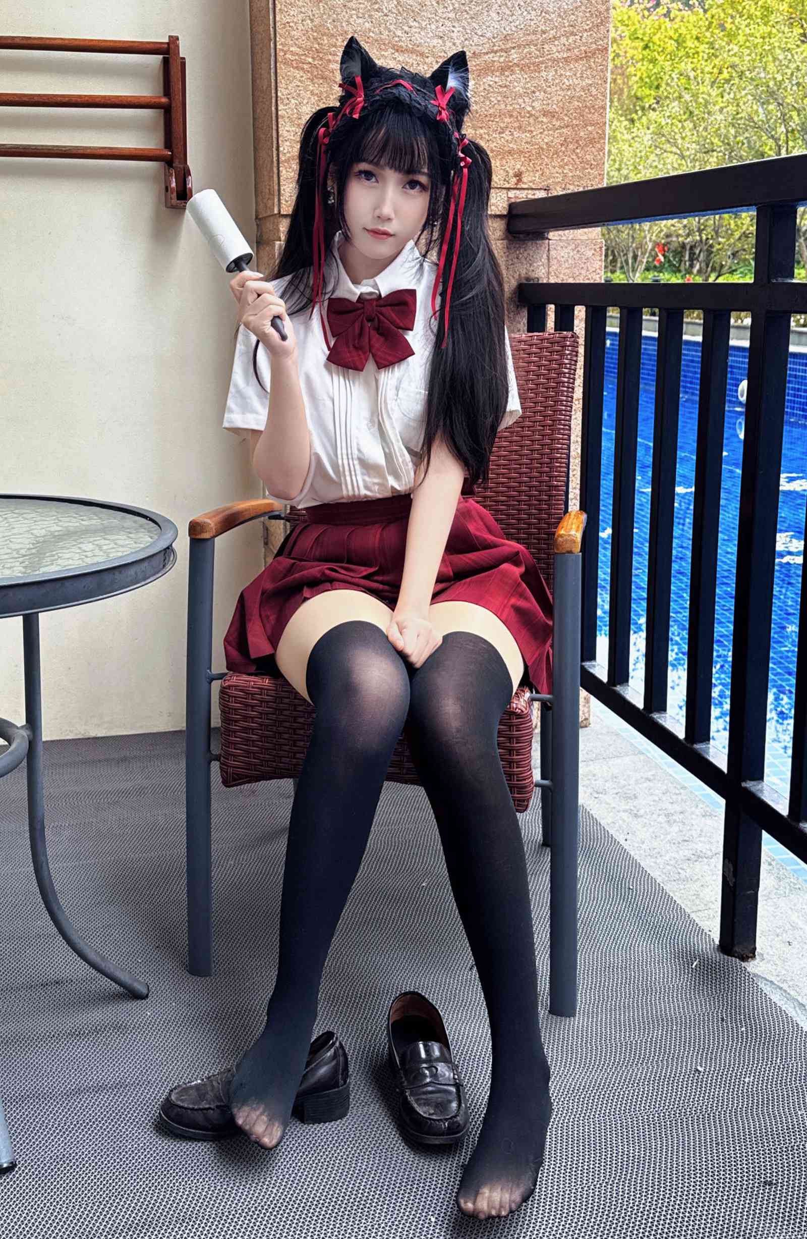 图片[16]-不呆猫  – 温泉双马尾JK[21P] – 速更版-美库