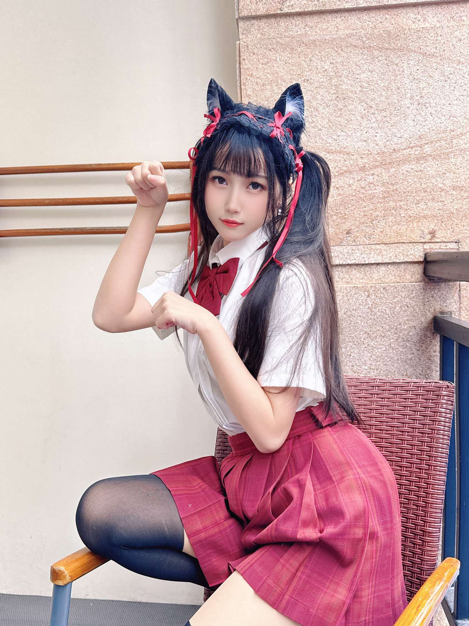 图片[18]-不呆猫  – 温泉双马尾JK[21P] – 速更版-美库