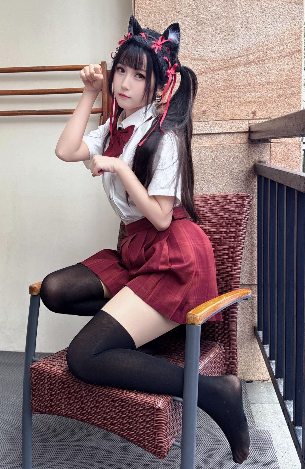 图片[19]-不呆猫  – 温泉双马尾JK[21P] – 速更版-美库