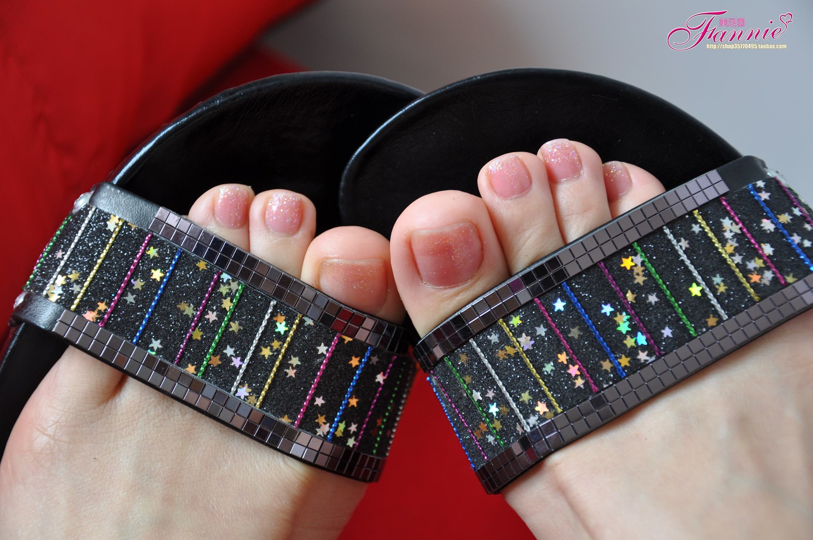 图片[16]-Fannie芬妮每足园 No.505 夏日足下 清爽靓丽 黑色拖鞋2[57P] – 速更版-美库