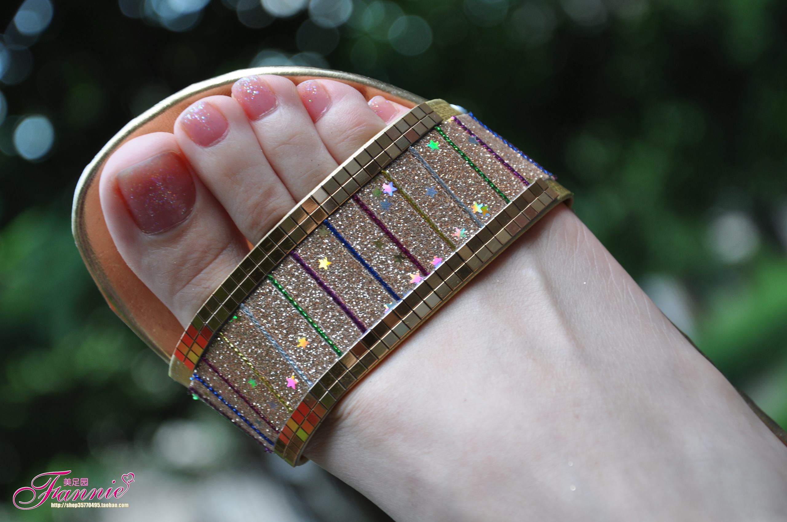 图片[43]-Fannie芬妮每足园 No.507 夏日足下 清爽靓丽 金色拖鞋[47P] – 速更版-美库