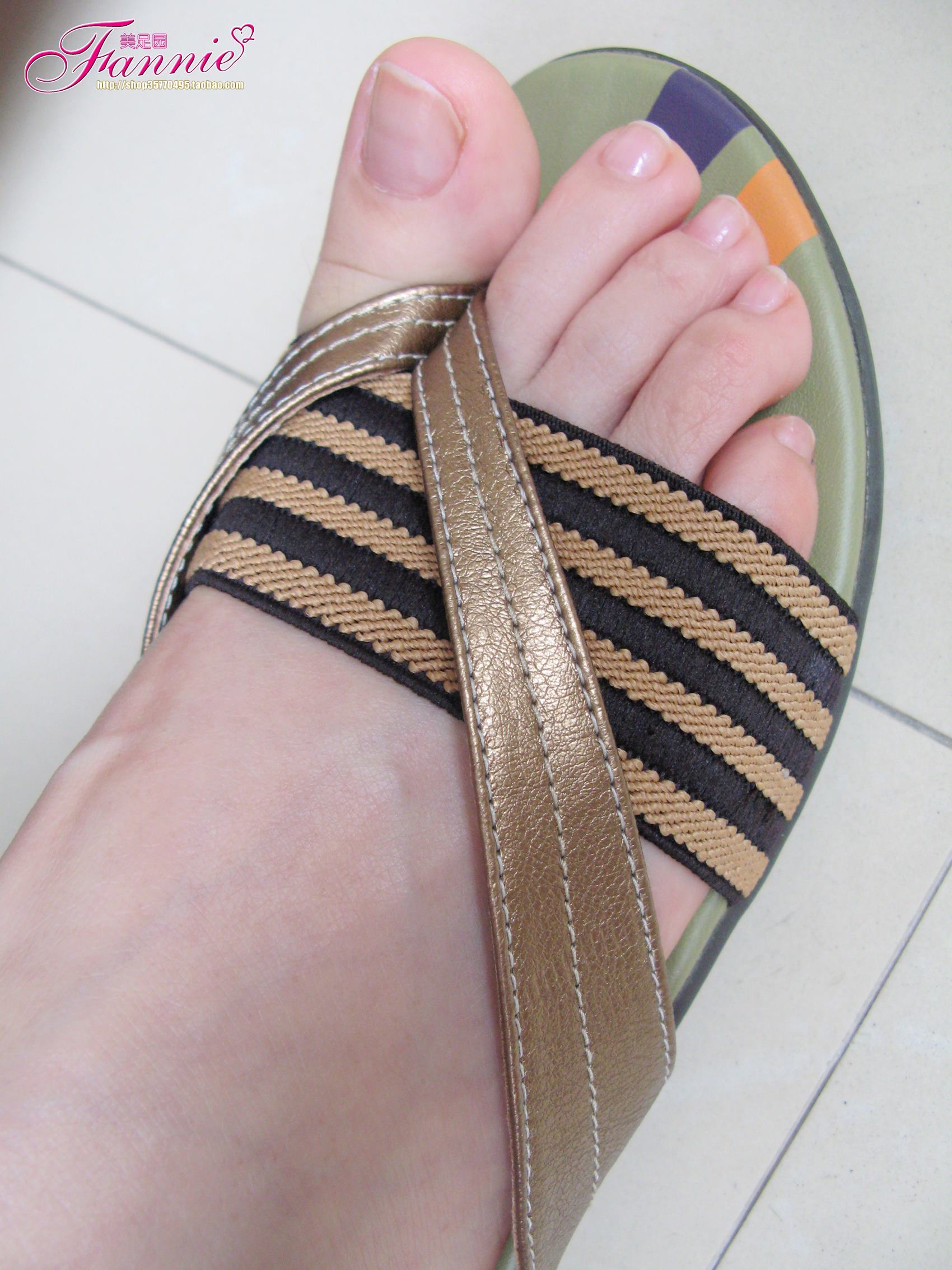 图片[49]-Fannie芬妮每足园 No.509 夏天来了 军彩凉拖[68P] – 速更版-美库