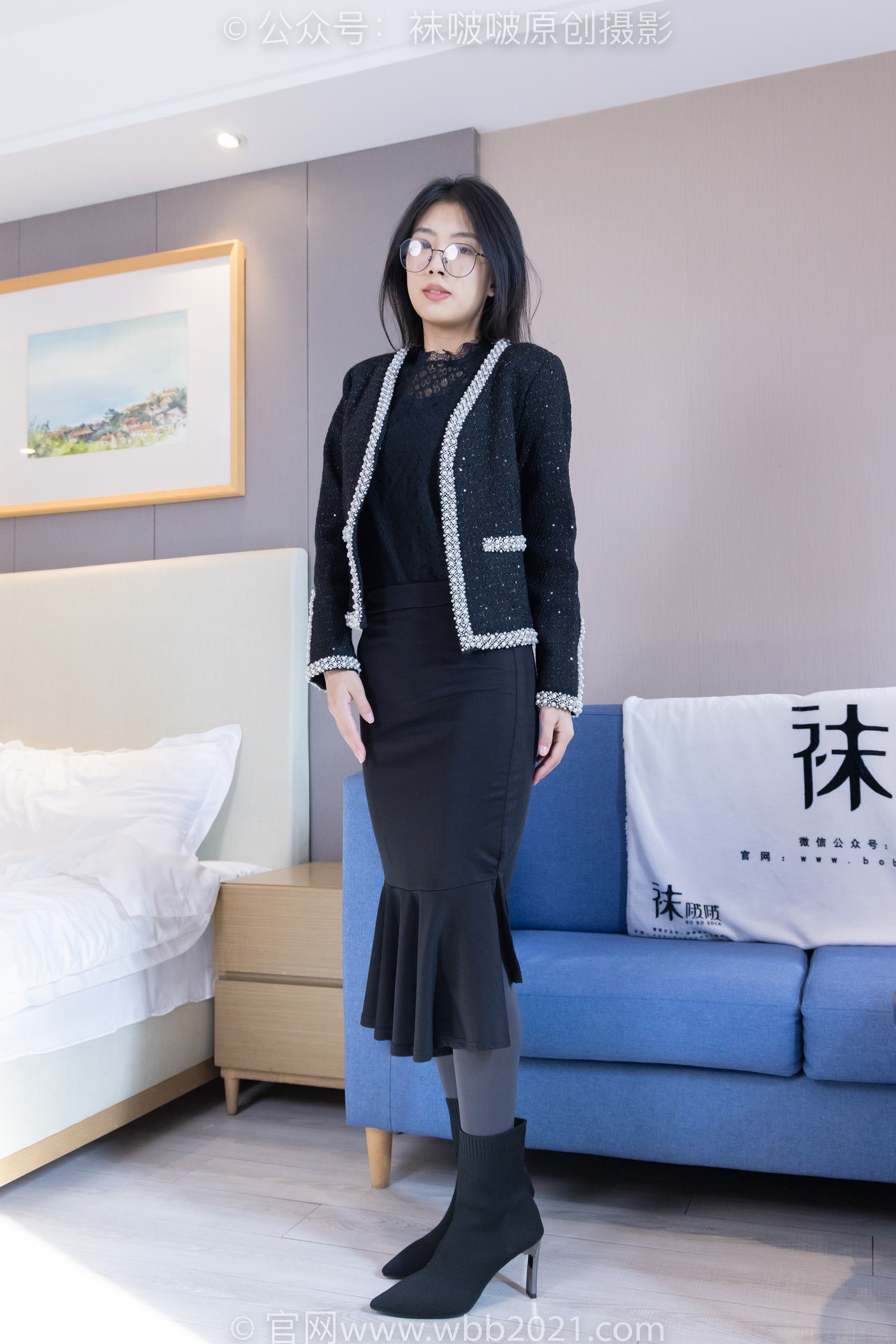 图片[14]-[BoBoSocks袜啵啵]NO.378 奶油-短靴、运动鞋、厚黑丝、厚灰丝[190P] – 速更版-美库