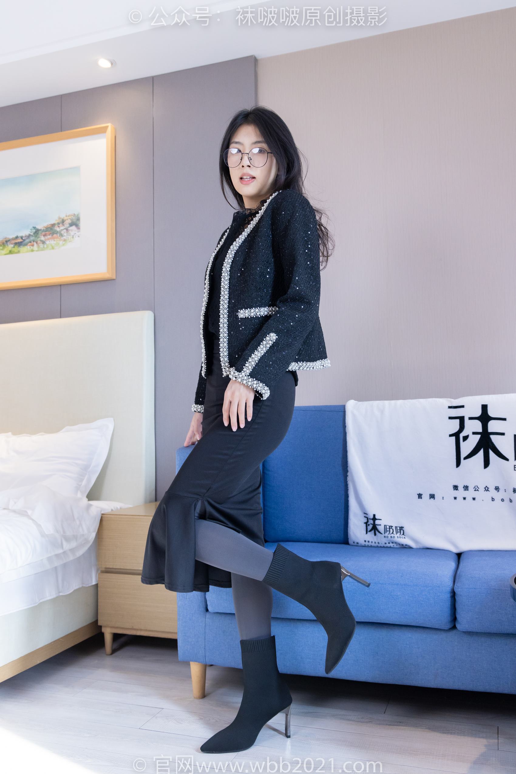 图片[15]-[BoBoSocks袜啵啵]NO.378 奶油-短靴、运动鞋、厚黑丝、厚灰丝[190P] – 速更版-美库