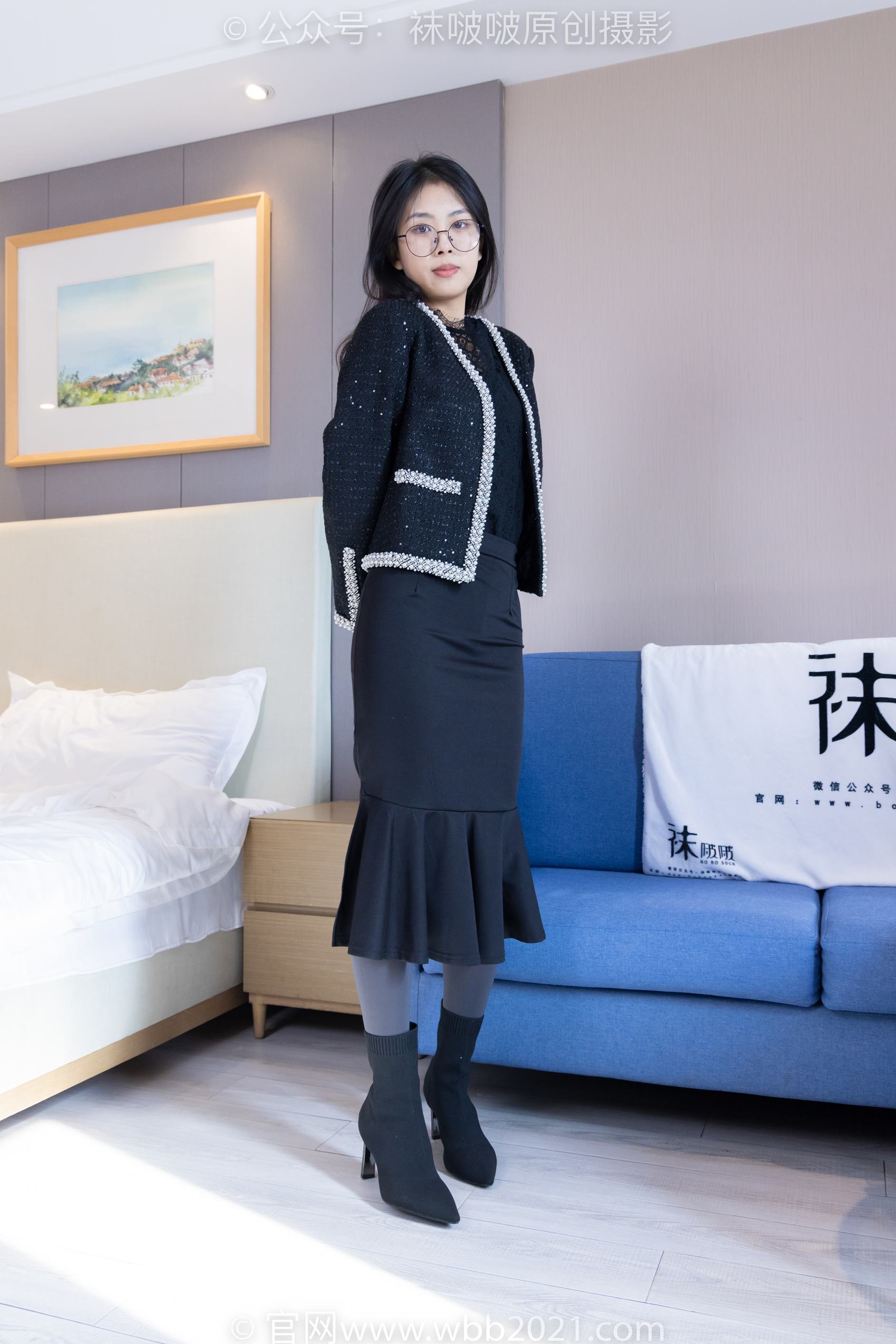 图片[16]-[BoBoSocks袜啵啵]NO.378 奶油-短靴、运动鞋、厚黑丝、厚灰丝[190P] – 速更版-美库