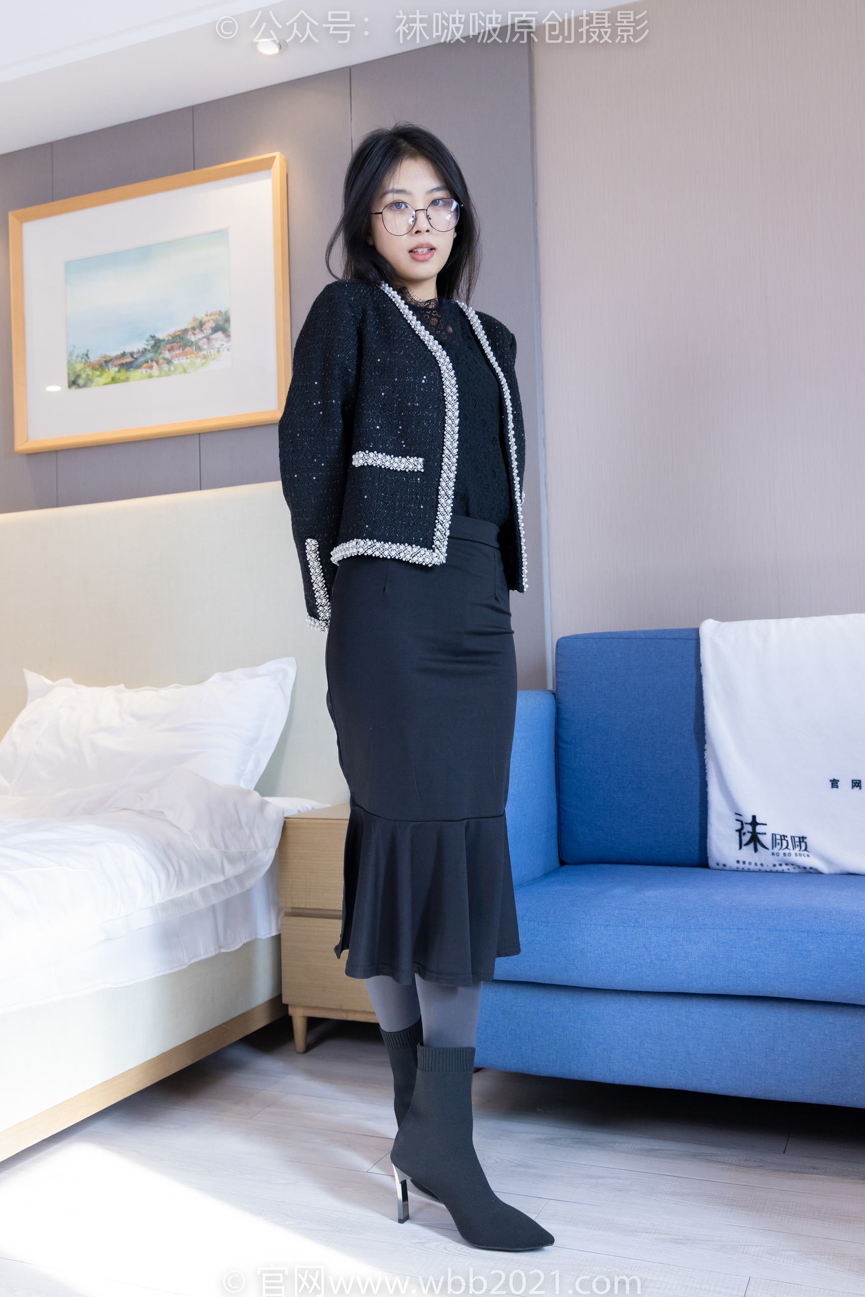 图片[18]-[BoBoSocks袜啵啵]NO.378 奶油-短靴、运动鞋、厚黑丝、厚灰丝[190P] – 速更版-美库