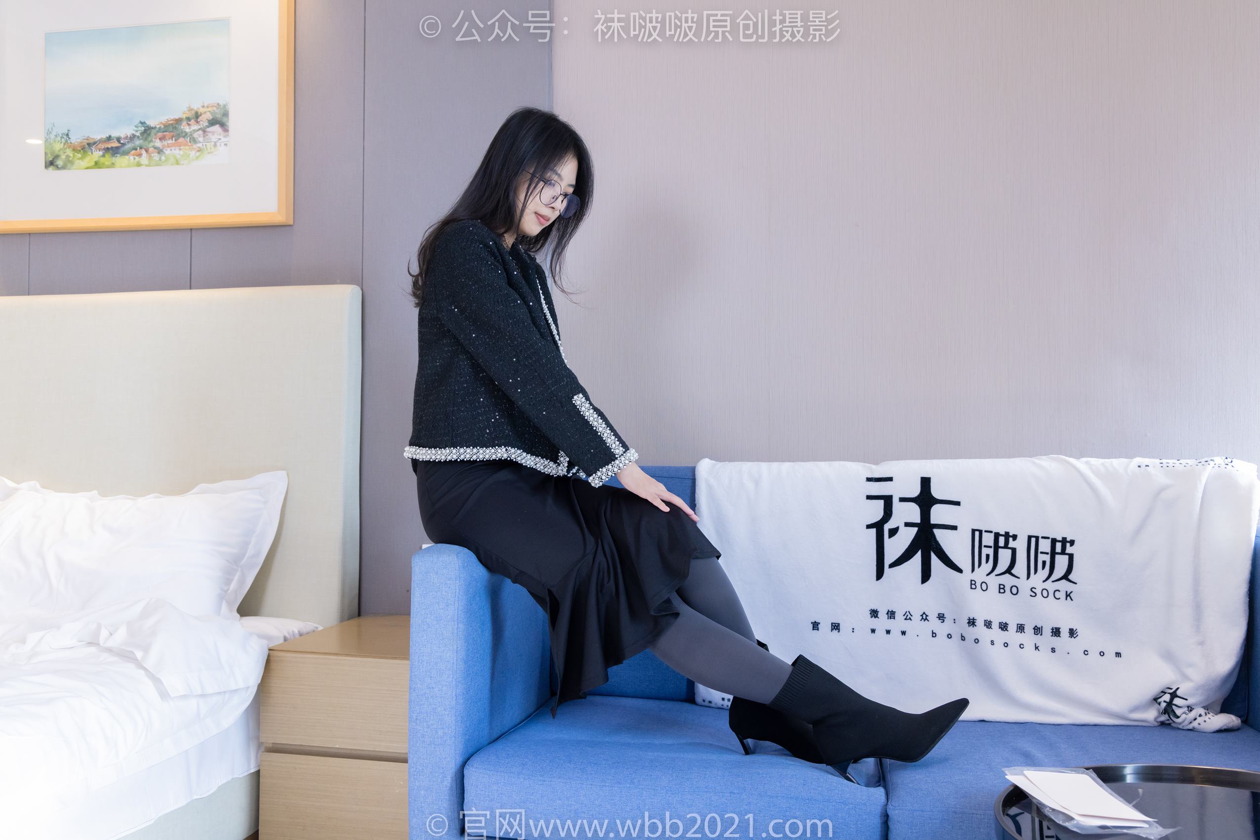 图片[23]-[BoBoSocks袜啵啵]NO.378 奶油-短靴、运动鞋、厚黑丝、厚灰丝[190P] – 速更版-美库