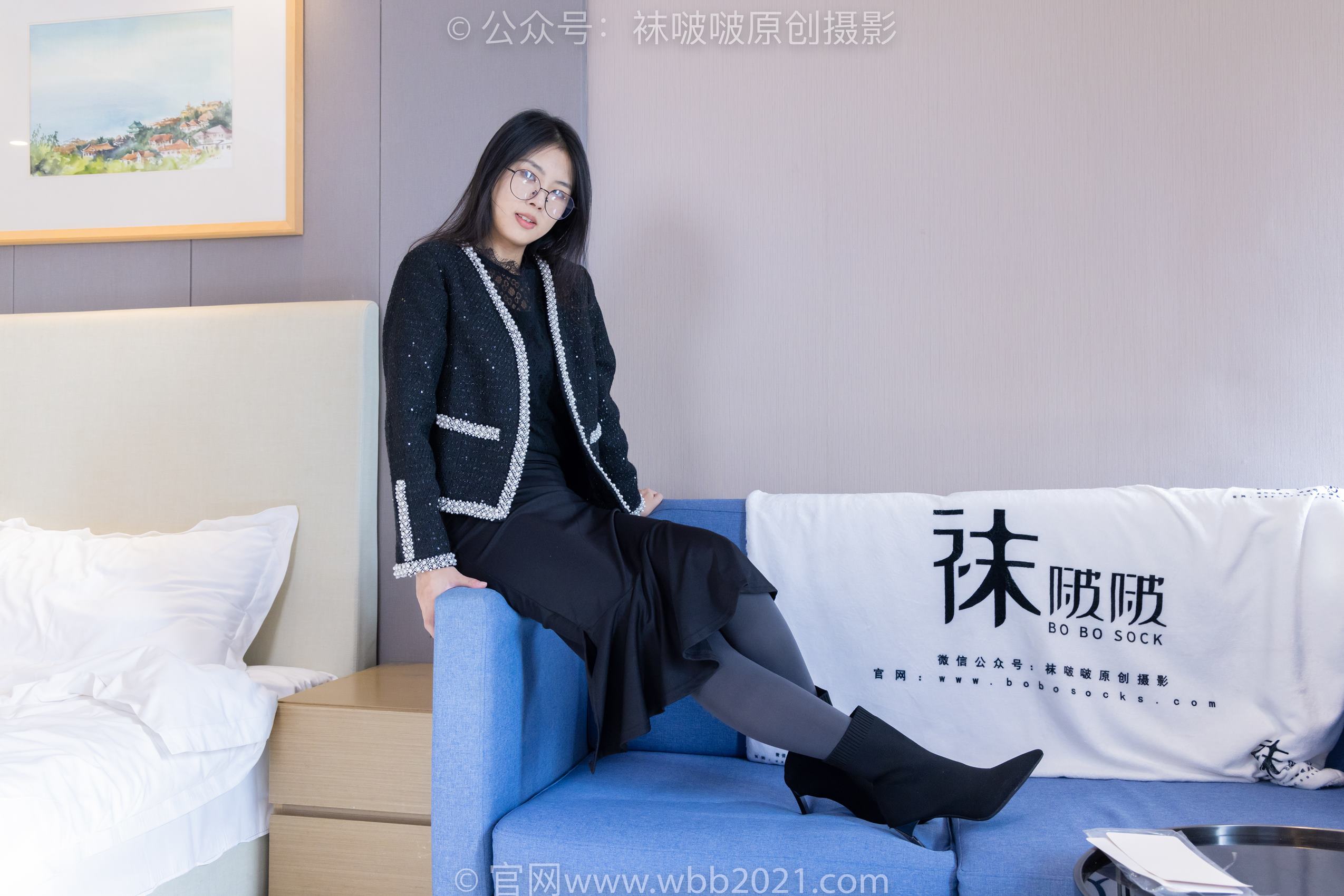 图片[25]-[BoBoSocks袜啵啵]NO.378 奶油-短靴、运动鞋、厚黑丝、厚灰丝[190P] – 速更版-美库