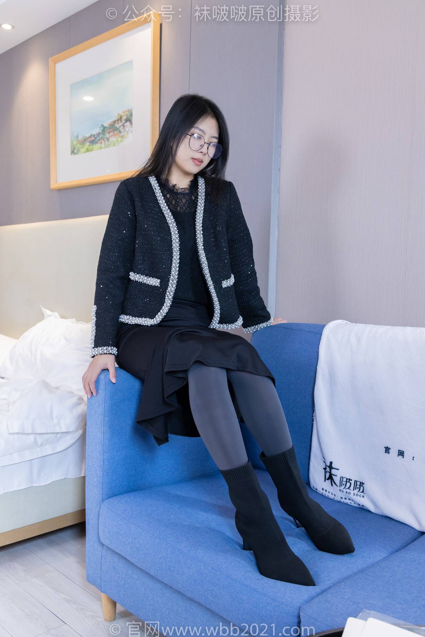 图片[27]-[BoBoSocks袜啵啵]NO.378 奶油-短靴、运动鞋、厚黑丝、厚灰丝[190P] – 速更版-美库