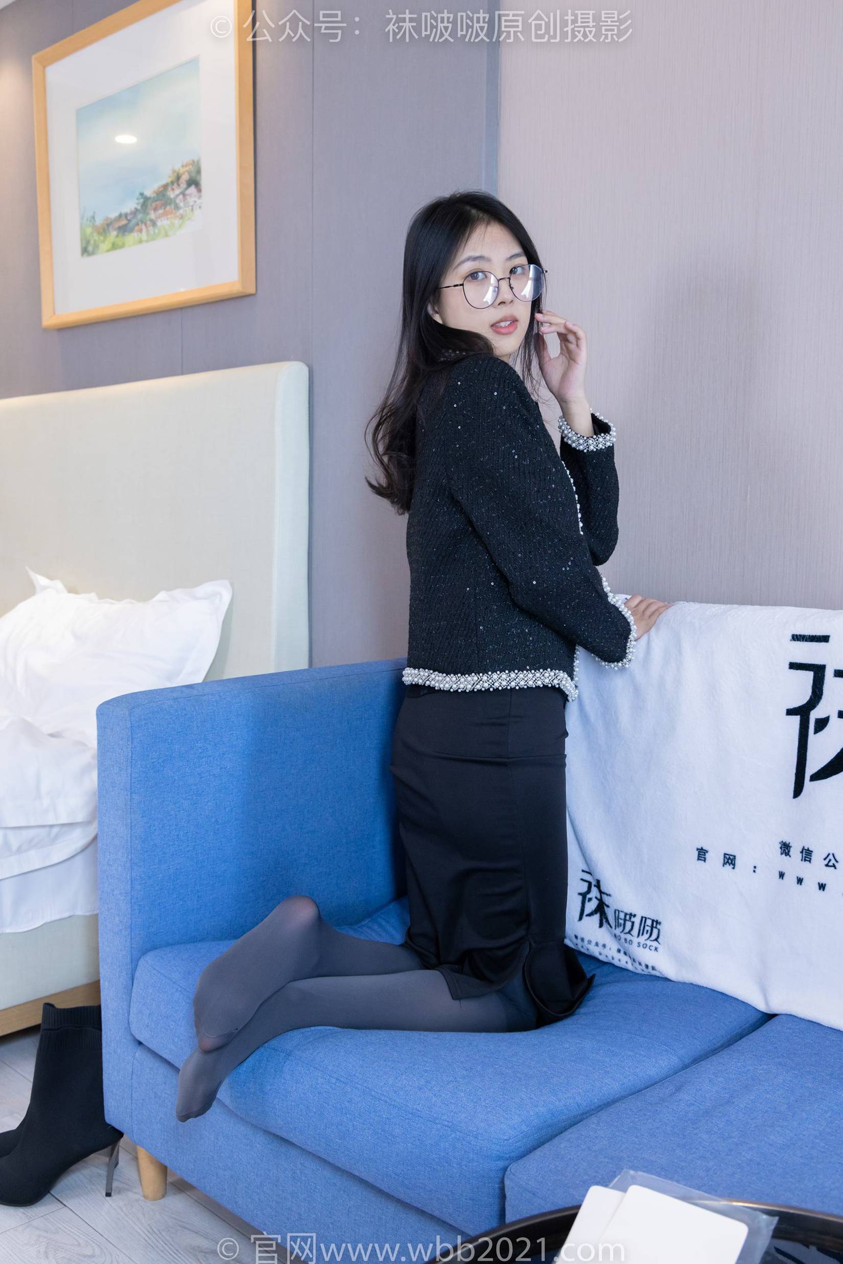 图片[42]-[BoBoSocks袜啵啵]NO.378 奶油-短靴、运动鞋、厚黑丝、厚灰丝[190P] – 速更版-美库