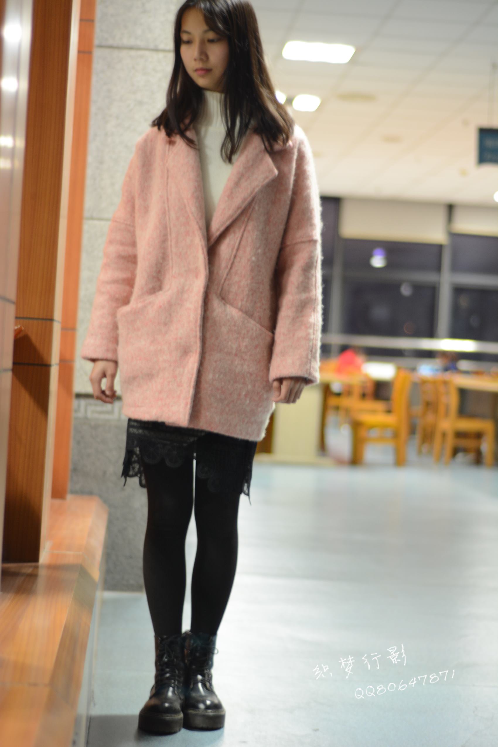 图片[74]-织梦行影@NO.040-第三十九期 校园图书馆小美女打底裤马丁靴白袜美脚（校园）[165P] – 速更版-美库