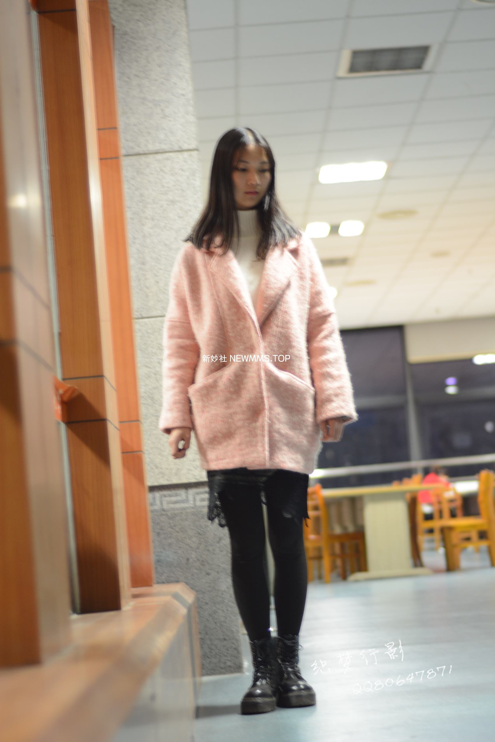 图片[78]-织梦行影@NO.040-第三十九期 校园图书馆小美女打底裤马丁靴白袜美脚（校园）[165P] – 速更版-美库