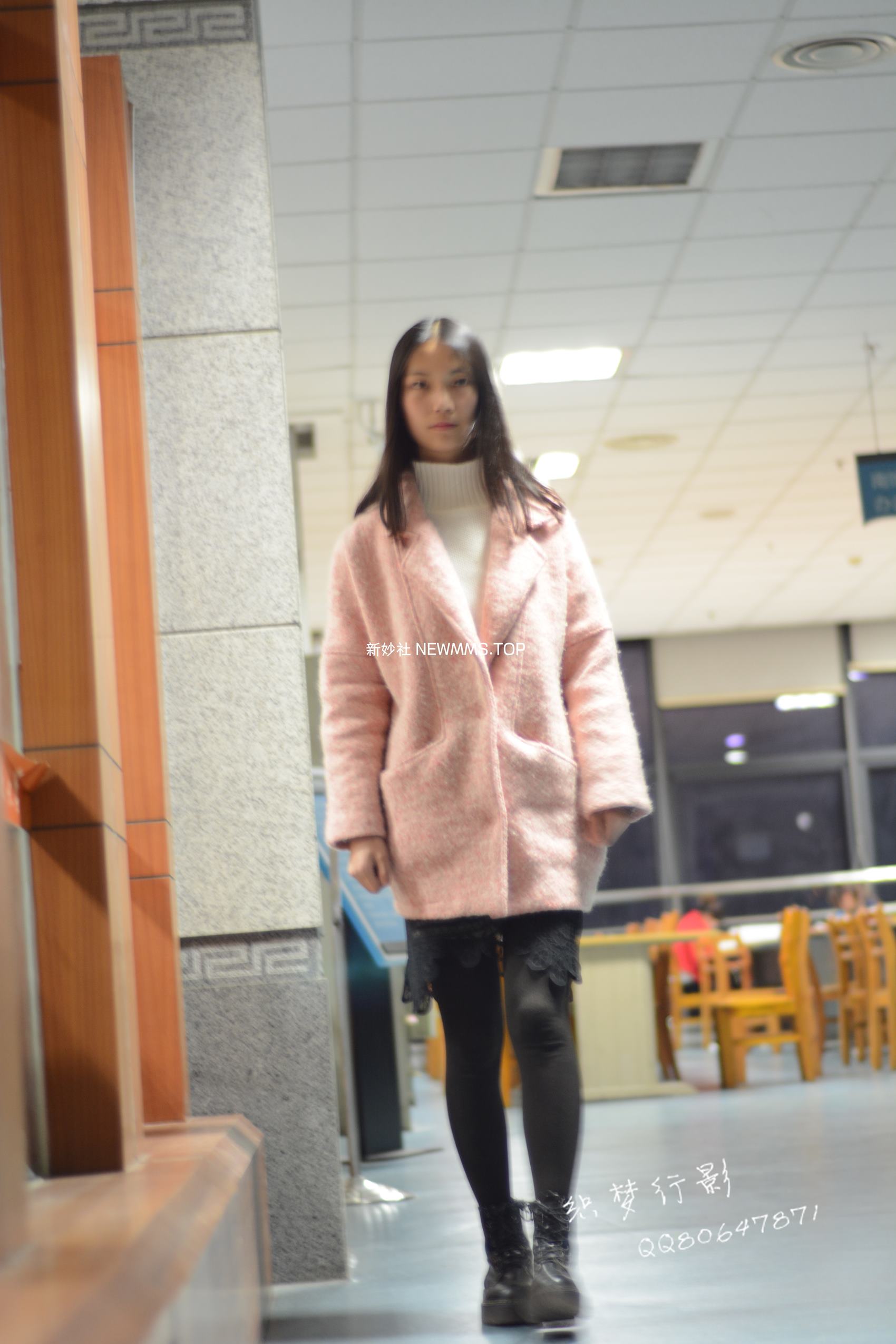 图片[85]-织梦行影@NO.040-第三十九期 校园图书馆小美女打底裤马丁靴白袜美脚（校园）[165P] – 速更版-美库