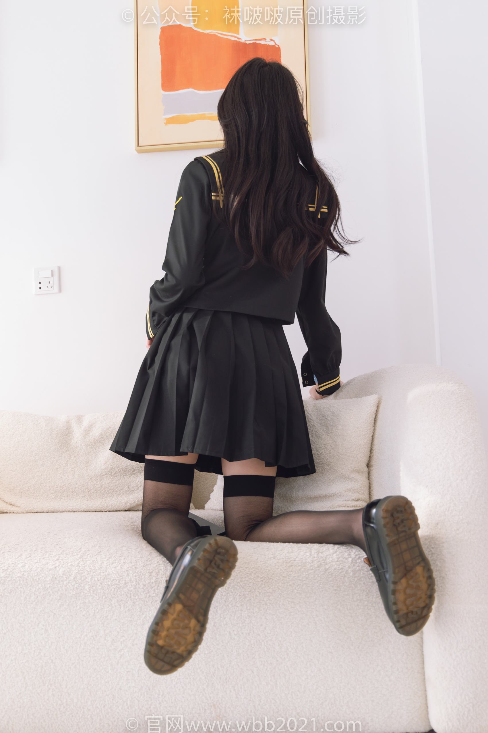 图片[20]-[BoBoSocks袜啵啵]NO.381 小甜豆-皮鞋、黑丝大腿袜、裸足[140P] – 速更版-美库