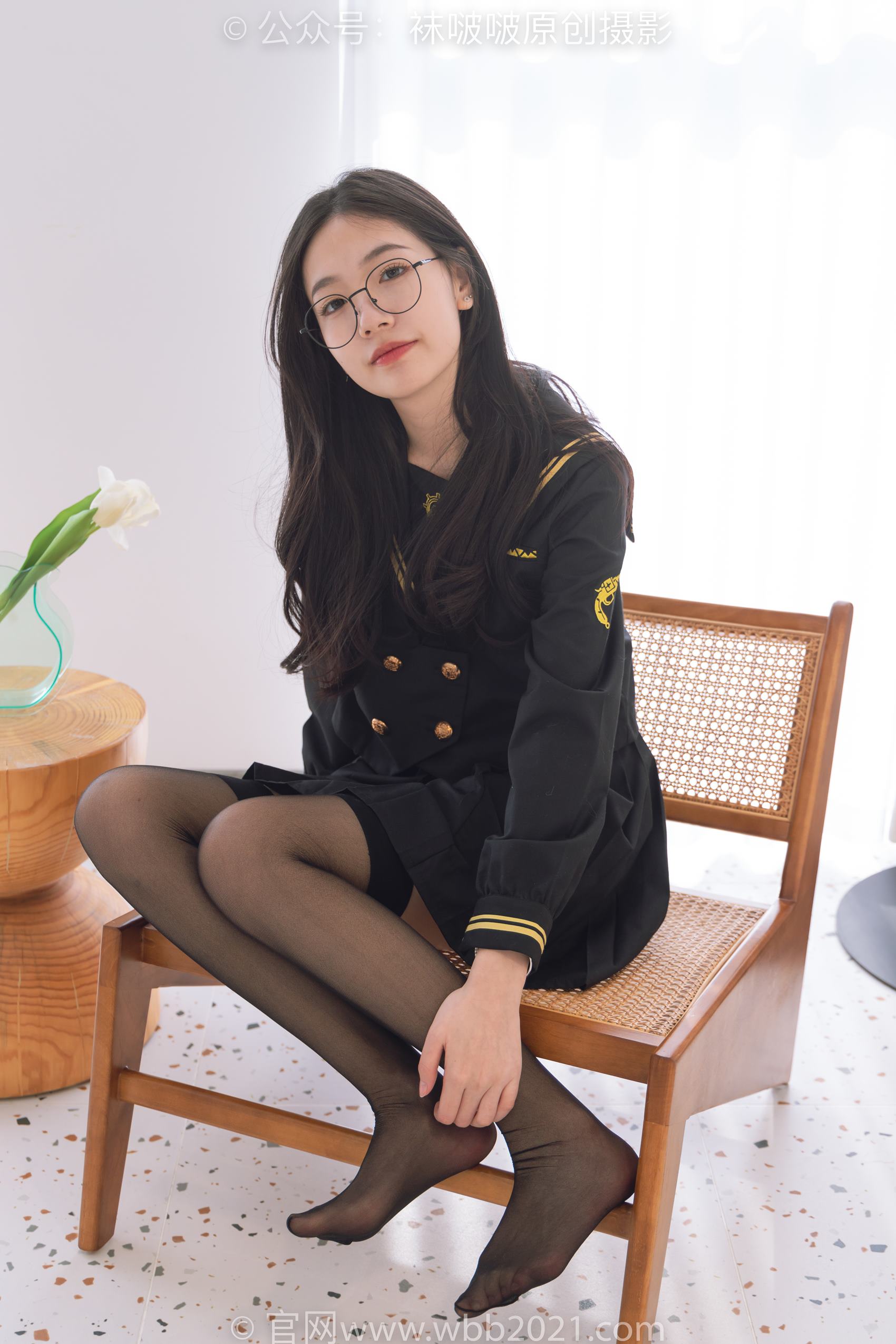 图片[52]-[BoBoSocks袜啵啵]NO.381 小甜豆-皮鞋、黑丝大腿袜、裸足[140P] – 速更版-美库