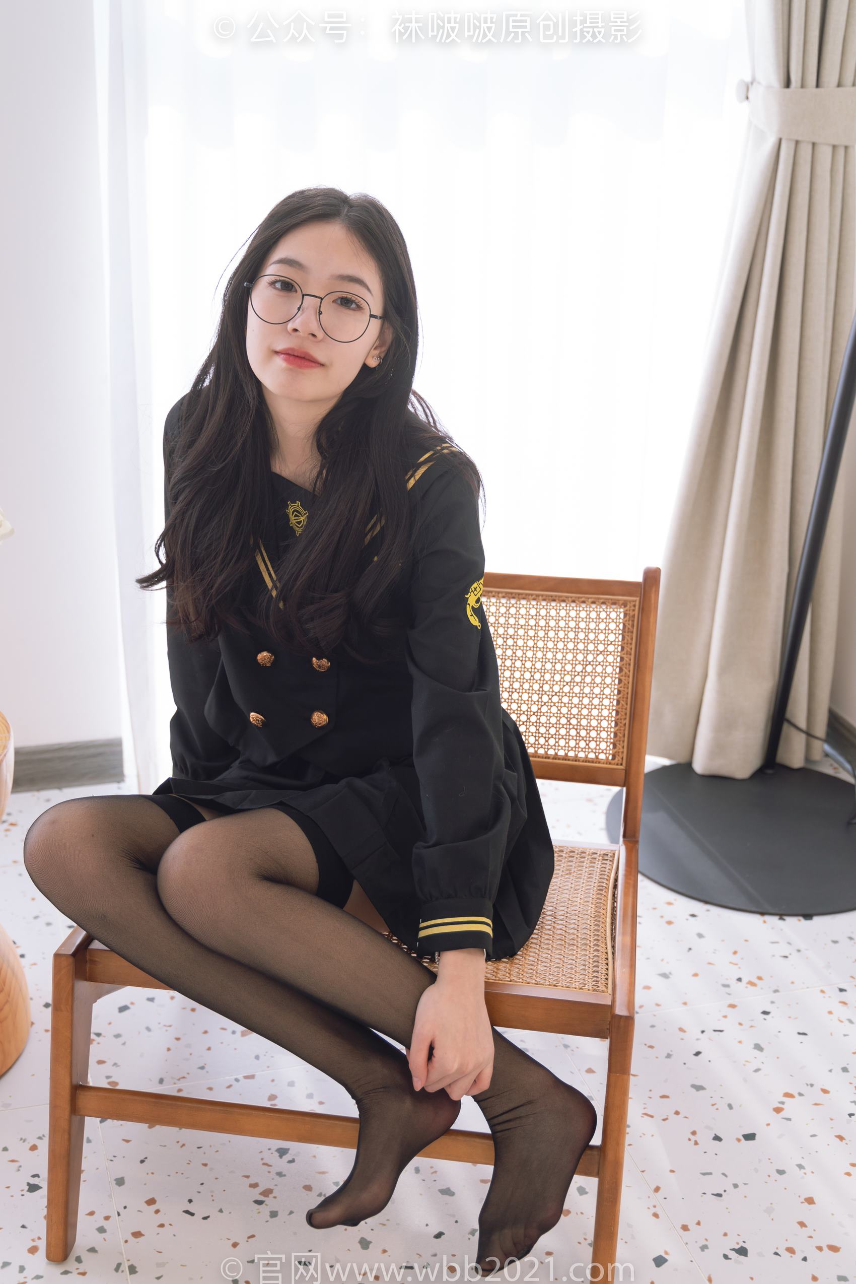 图片[53]-[BoBoSocks袜啵啵]NO.381 小甜豆-皮鞋、黑丝大腿袜、裸足[140P] – 速更版-美库