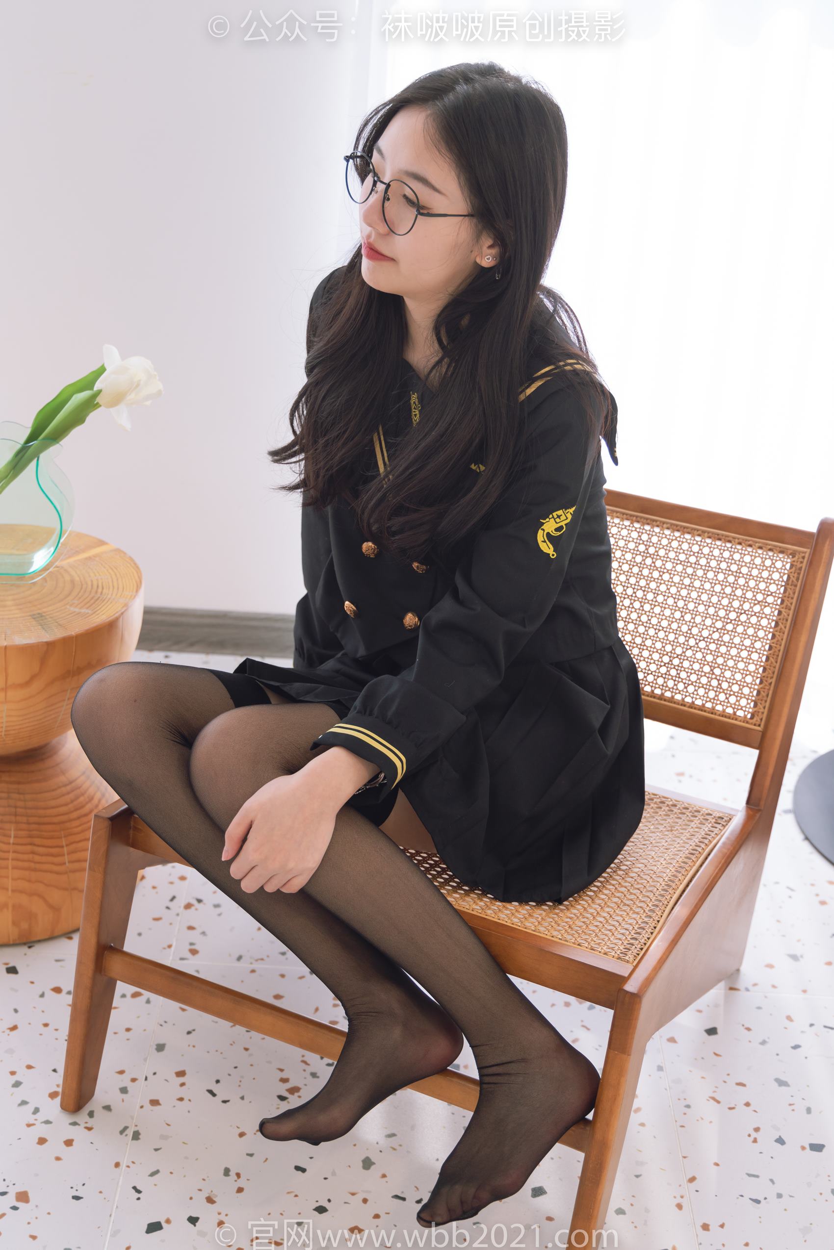 图片[54]-[BoBoSocks袜啵啵]NO.381 小甜豆-皮鞋、黑丝大腿袜、裸足[140P] – 速更版-美库