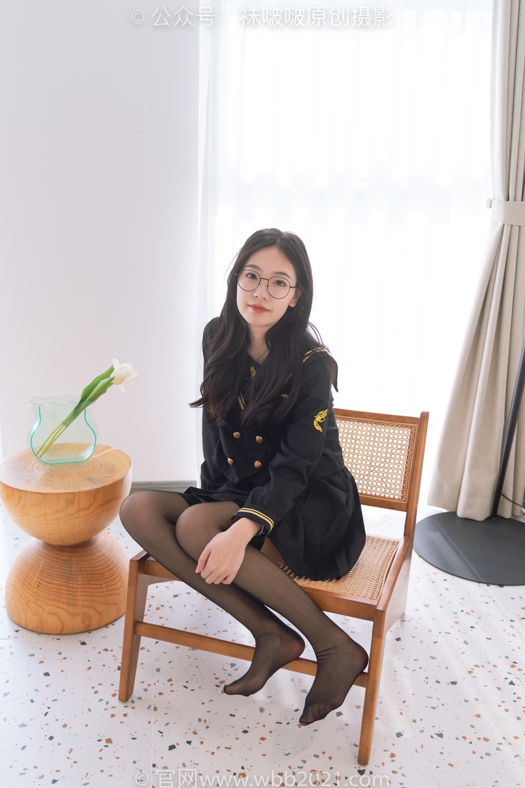 图片[55]-[BoBoSocks袜啵啵]NO.381 小甜豆-皮鞋、黑丝大腿袜、裸足[140P] – 速更版-美库