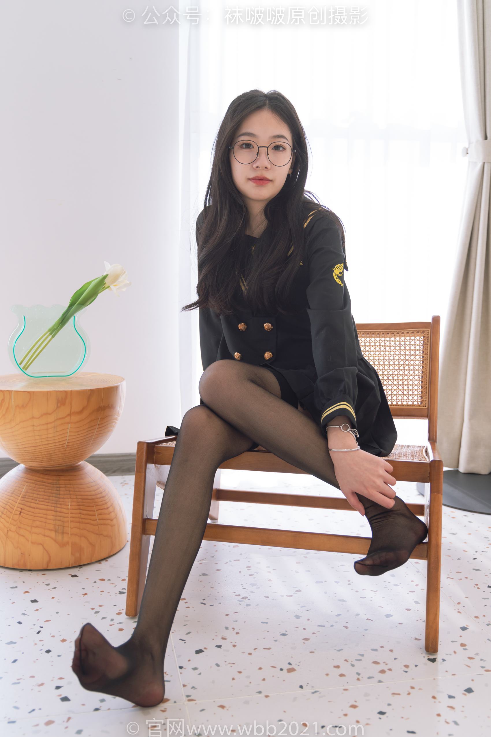 图片[58]-[BoBoSocks袜啵啵]NO.381 小甜豆-皮鞋、黑丝大腿袜、裸足[140P] – 速更版-美库