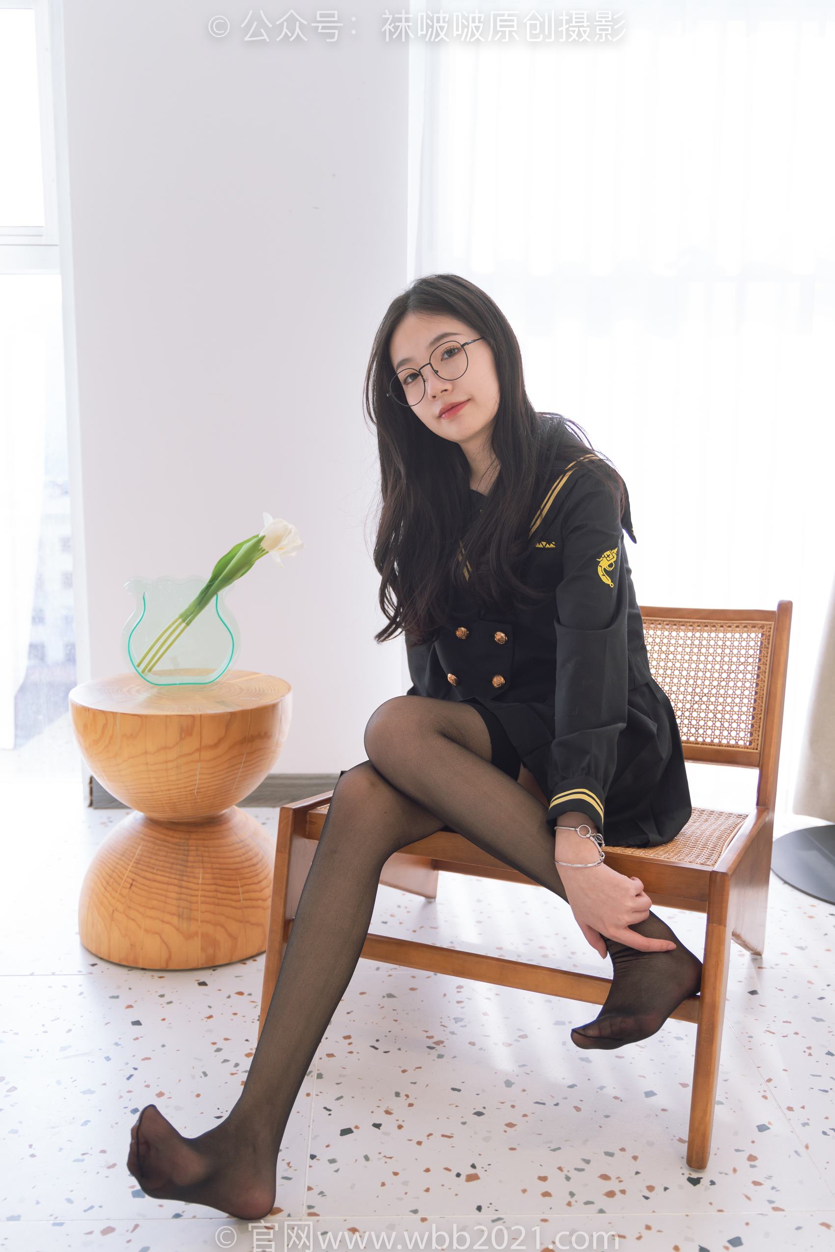 图片[59]-[BoBoSocks袜啵啵]NO.381 小甜豆-皮鞋、黑丝大腿袜、裸足[140P] – 速更版-美库