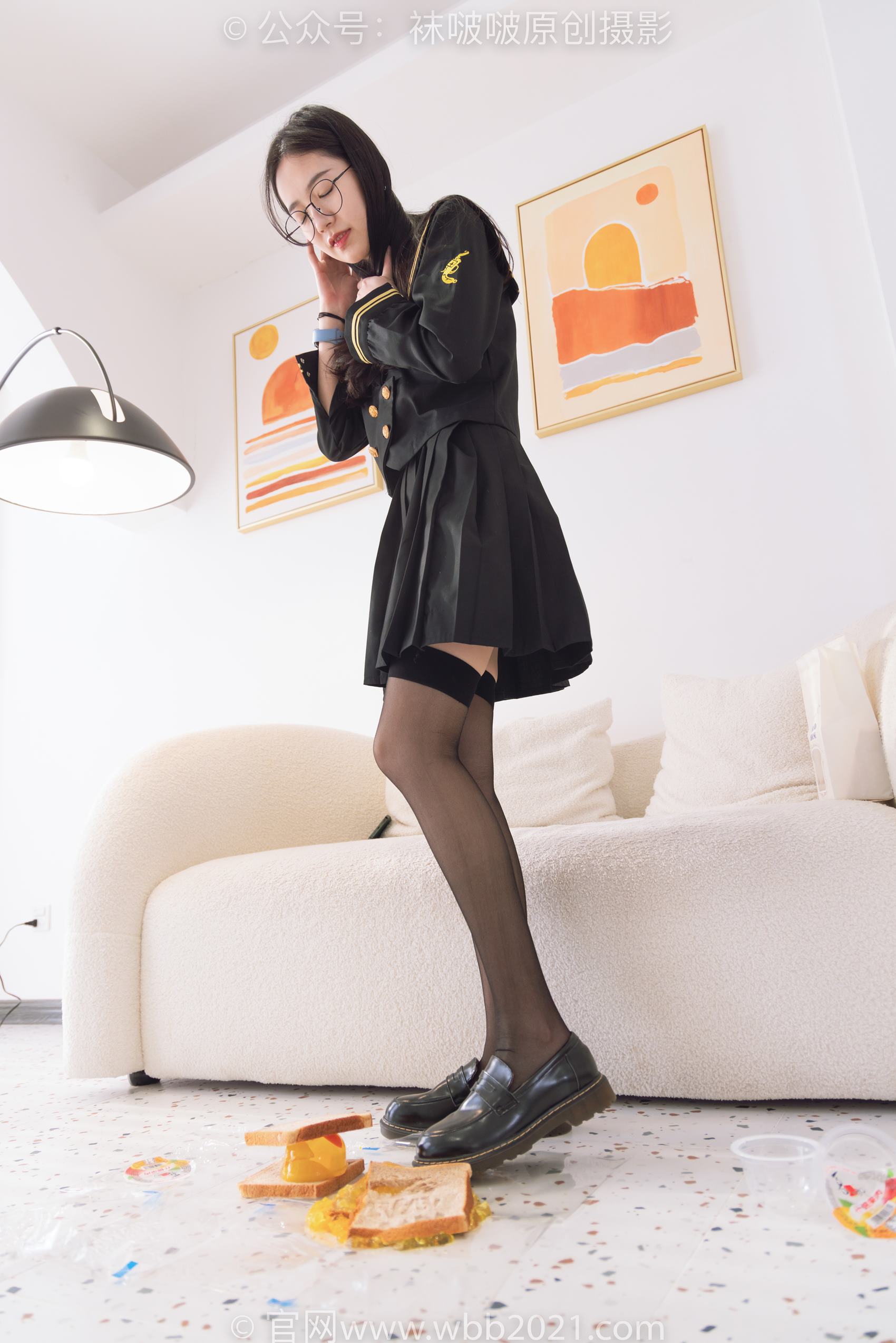 图片[112]-[BoBoSocks袜啵啵]NO.381 小甜豆-皮鞋、黑丝大腿袜、裸足[140P] – 速更版-美库