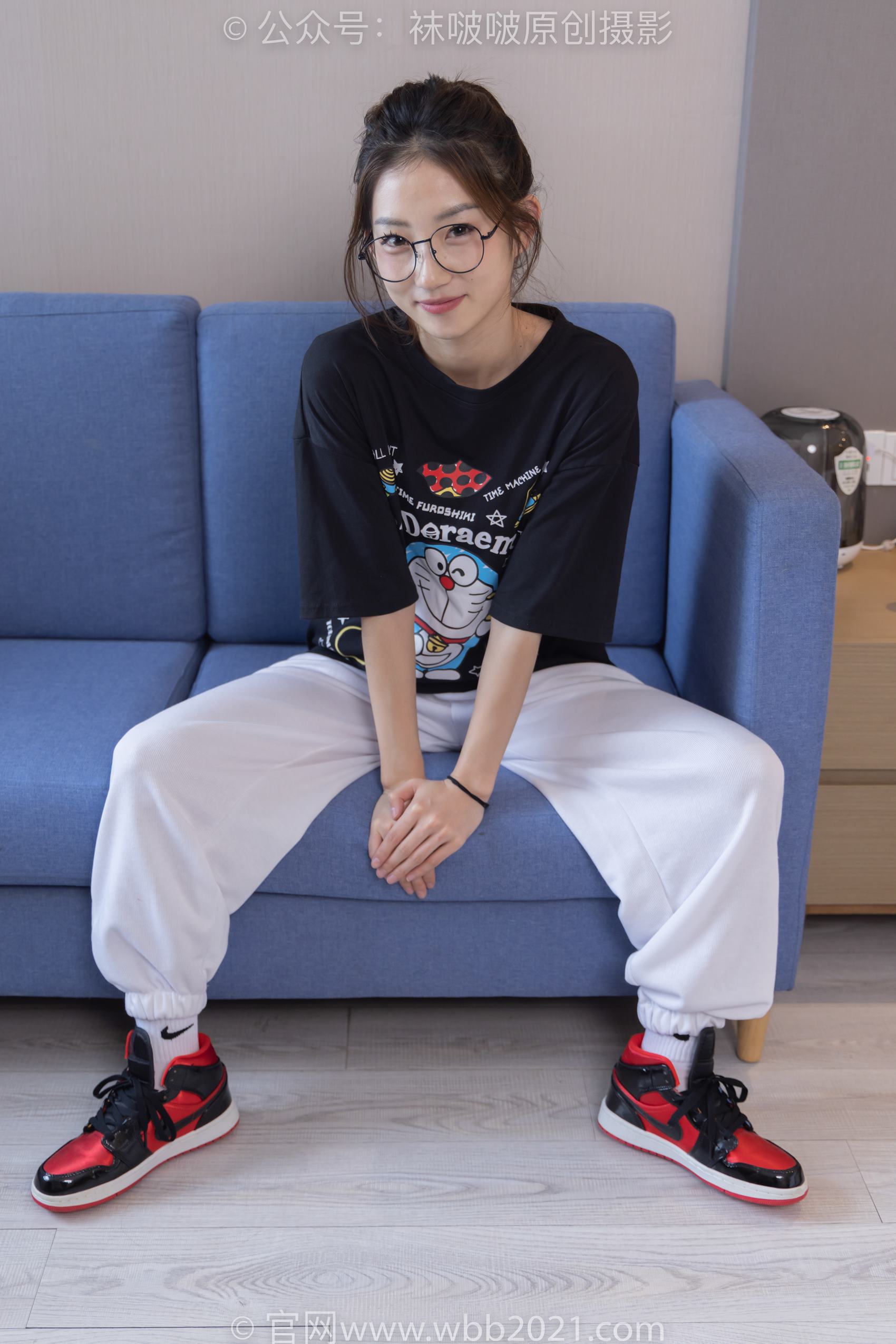 图片[12]-[BoBoSocks袜啵啵]NO.382 小沫-板鞋、白棉袜[143P] – 速更版-美库