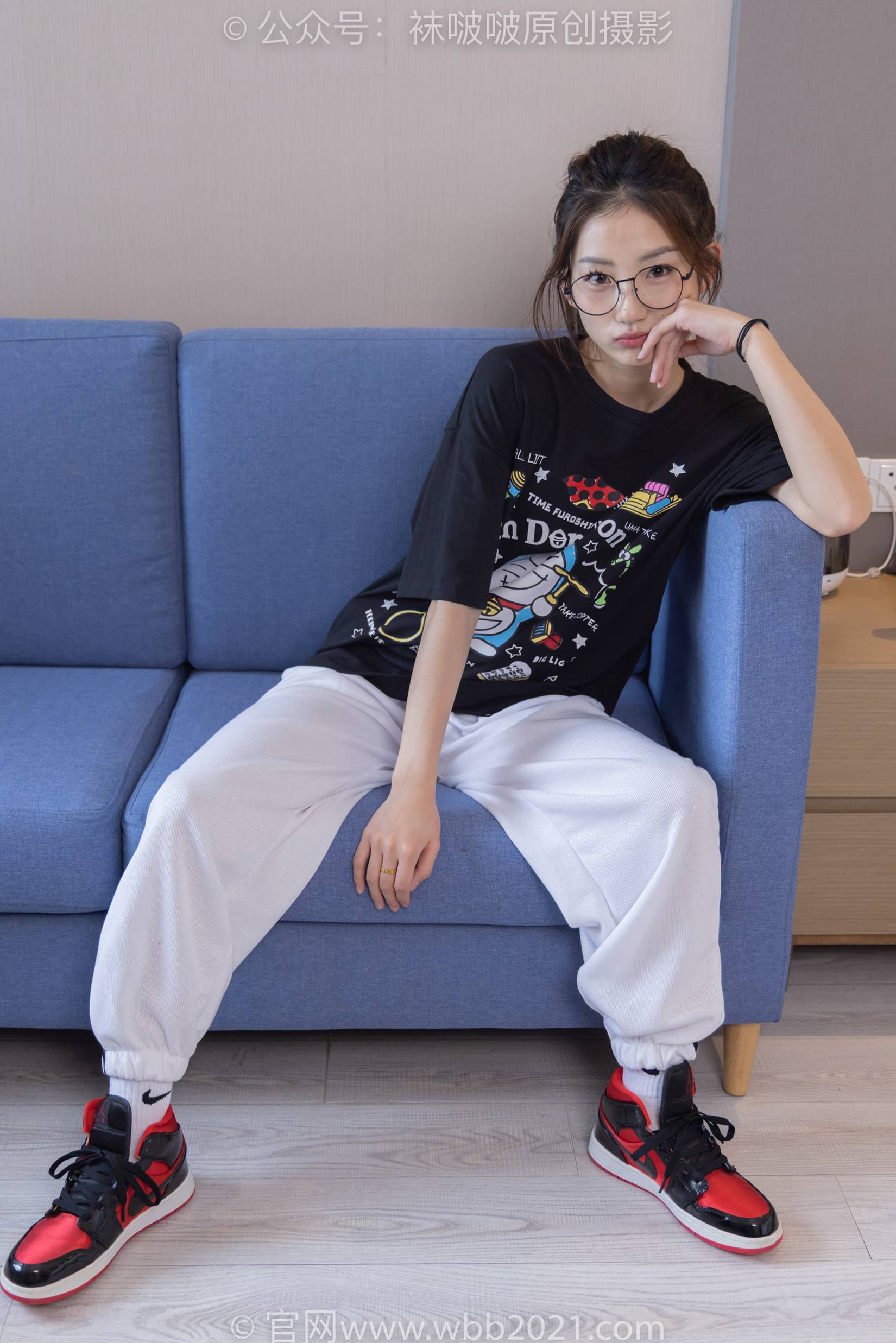 图片[13]-[BoBoSocks袜啵啵]NO.382 小沫-板鞋、白棉袜[143P] – 速更版-美库