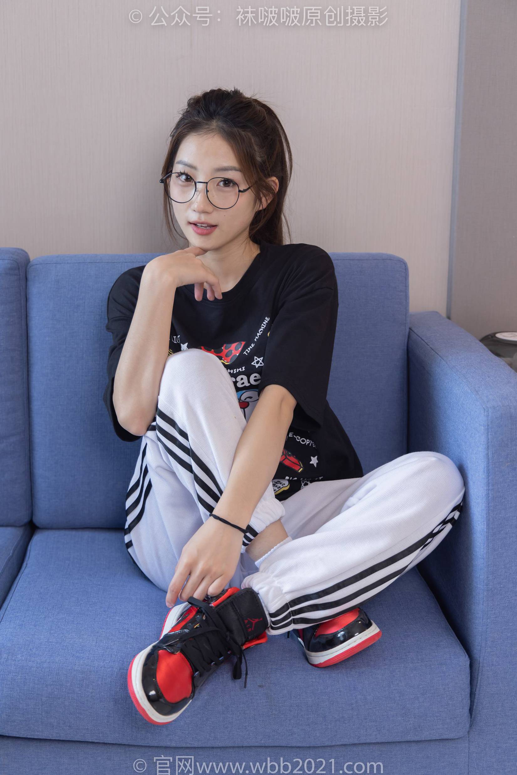 图片[18]-[BoBoSocks袜啵啵]NO.382 小沫-板鞋、白棉袜[143P] – 速更版-美库